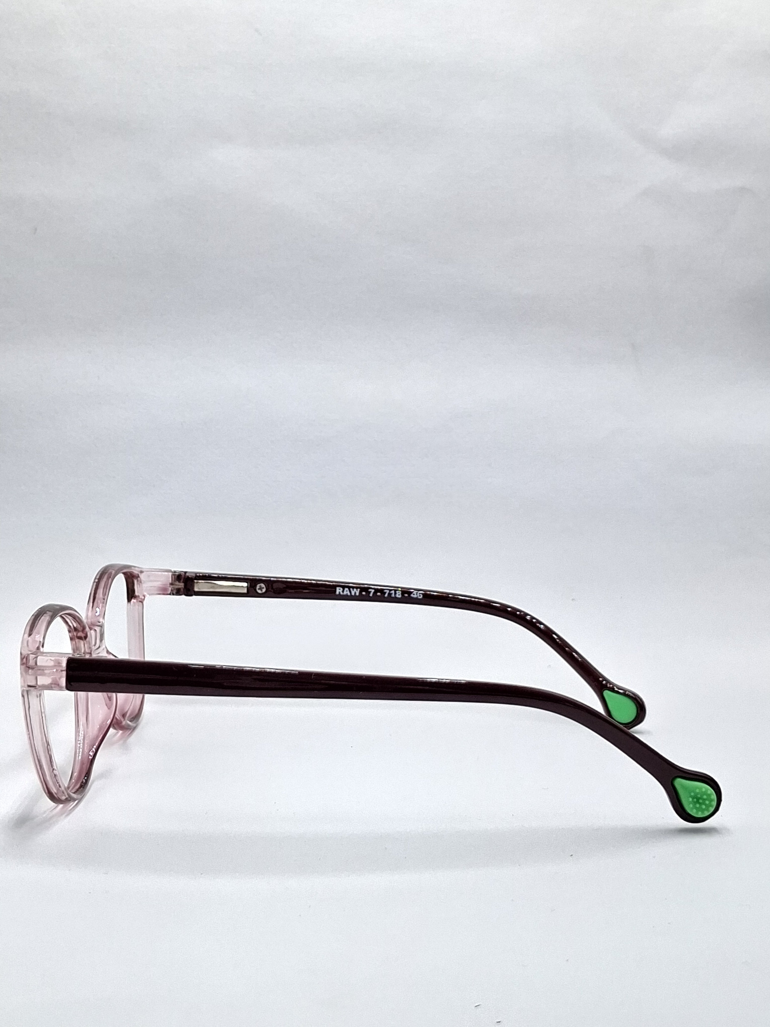 vision plus crystal brown kids frame