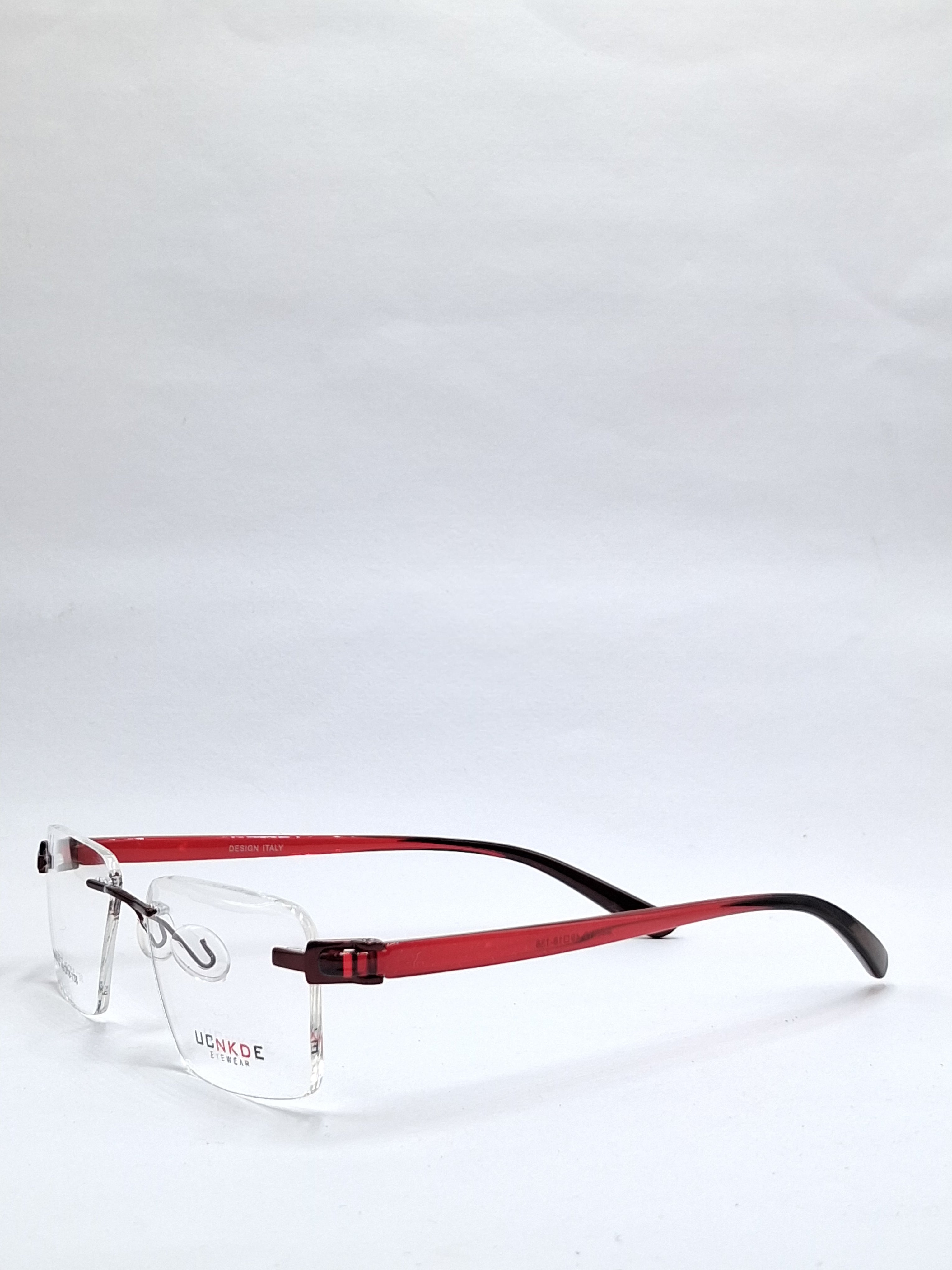 vision plus frame less crystal red frame