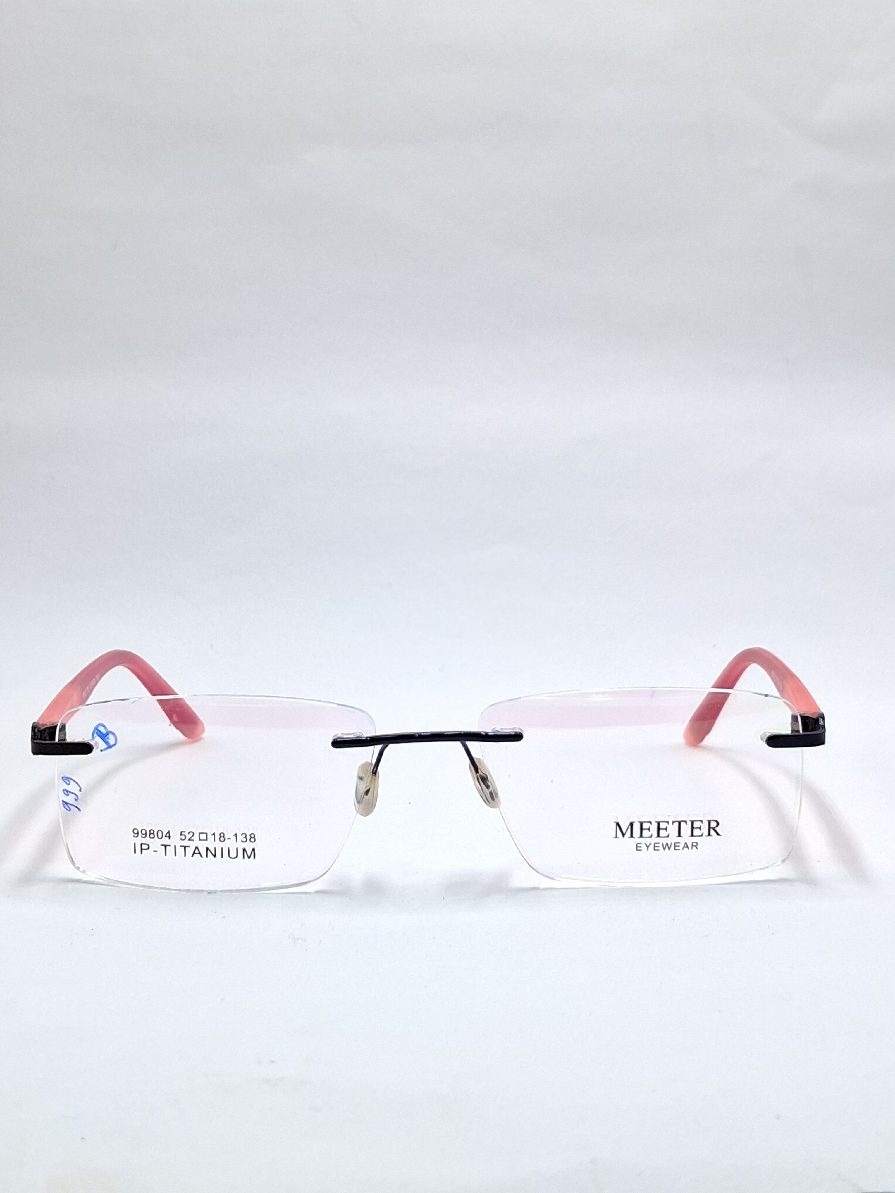 vision plus frame less matte purple and pink frame