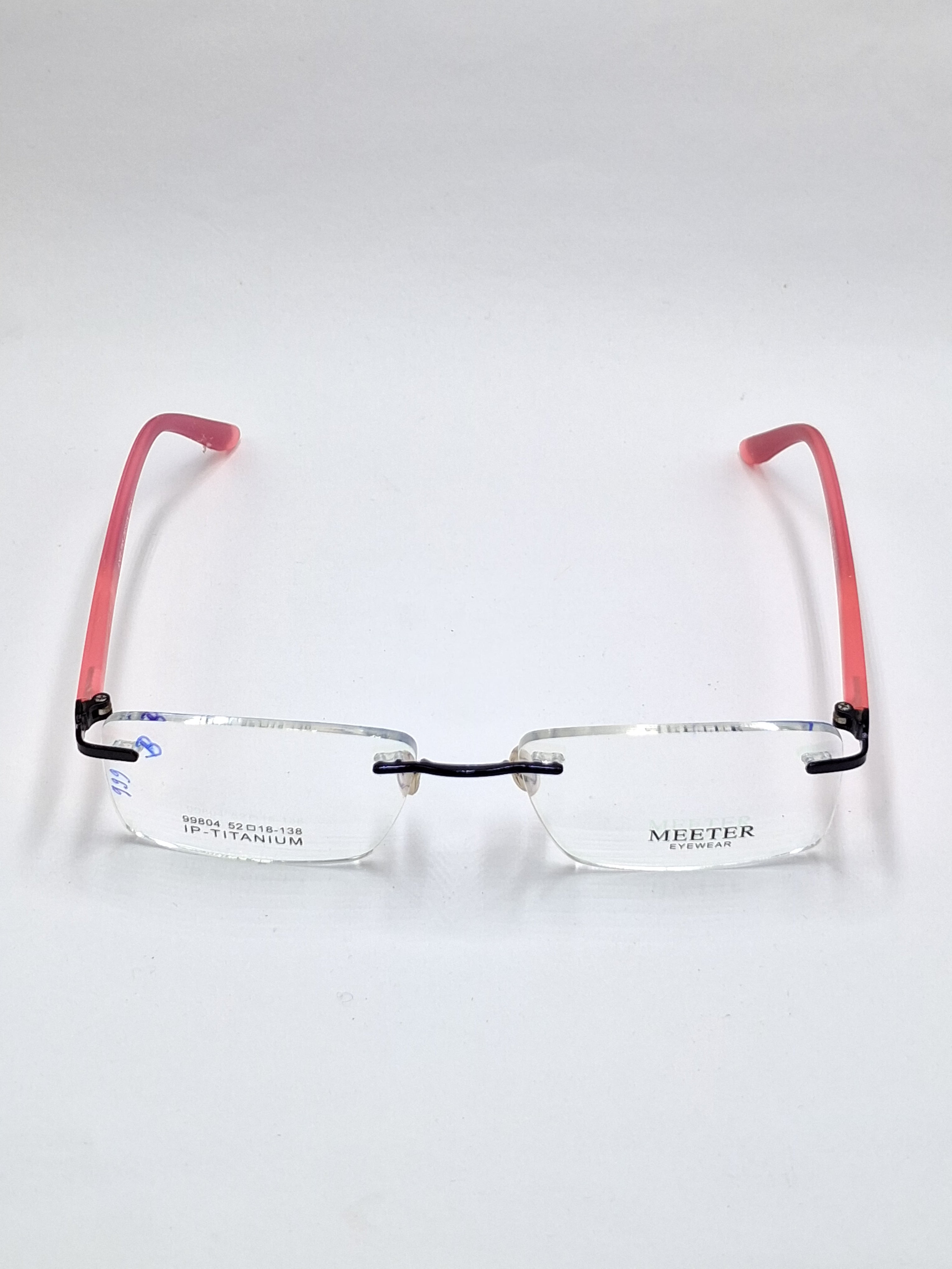 vision plus frame less matte purple and pink frame