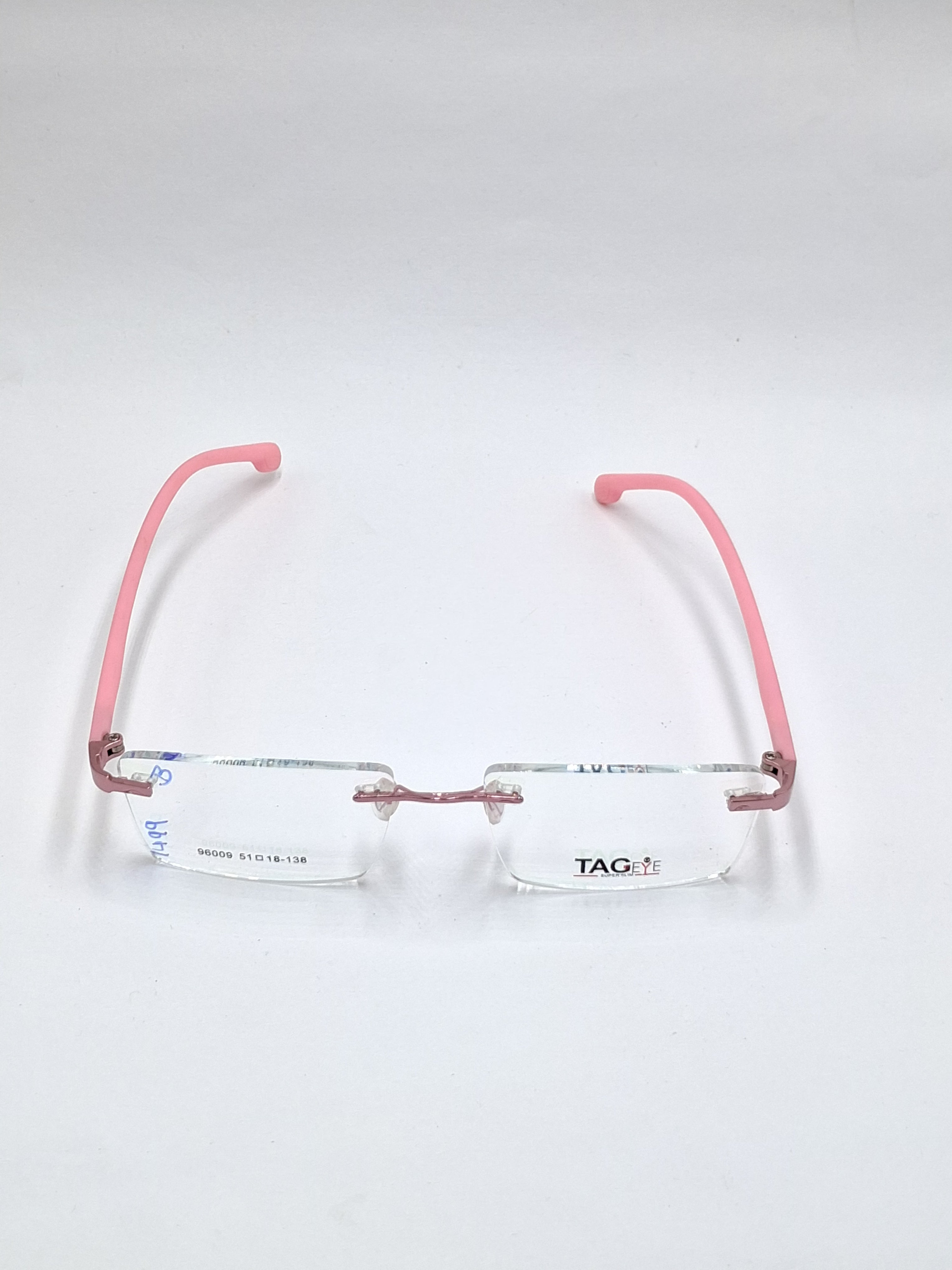 vision plus frame less matte pink frame