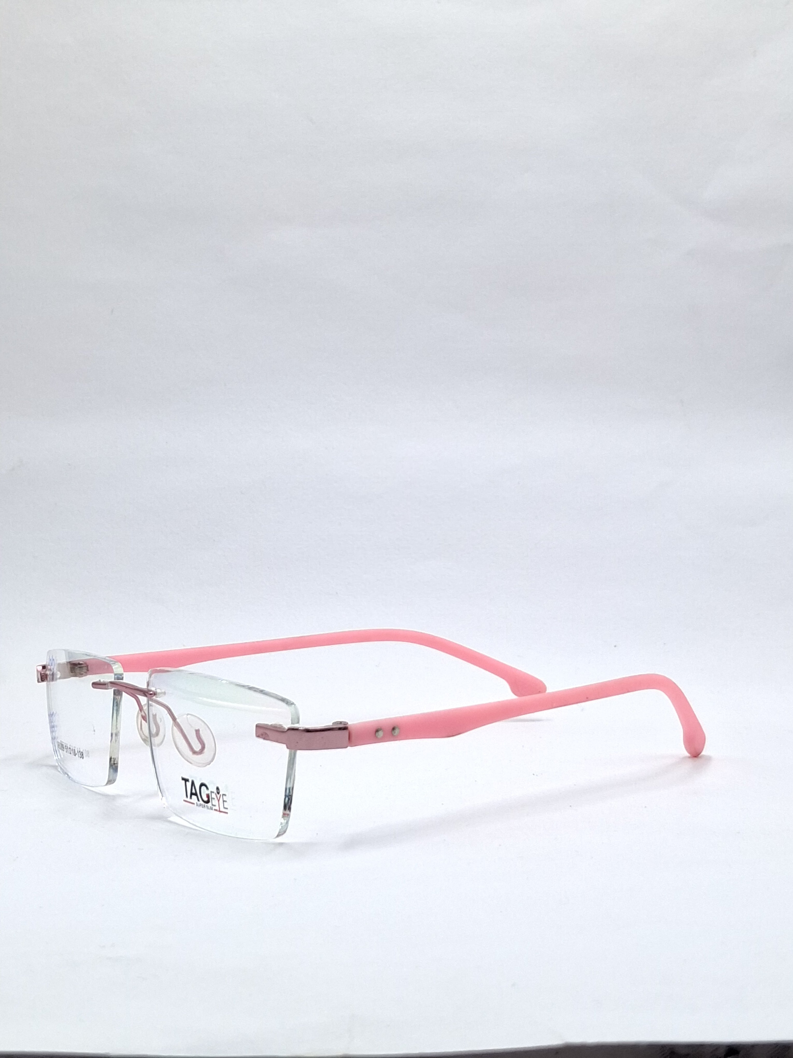 vision plus frame less matte pink frame