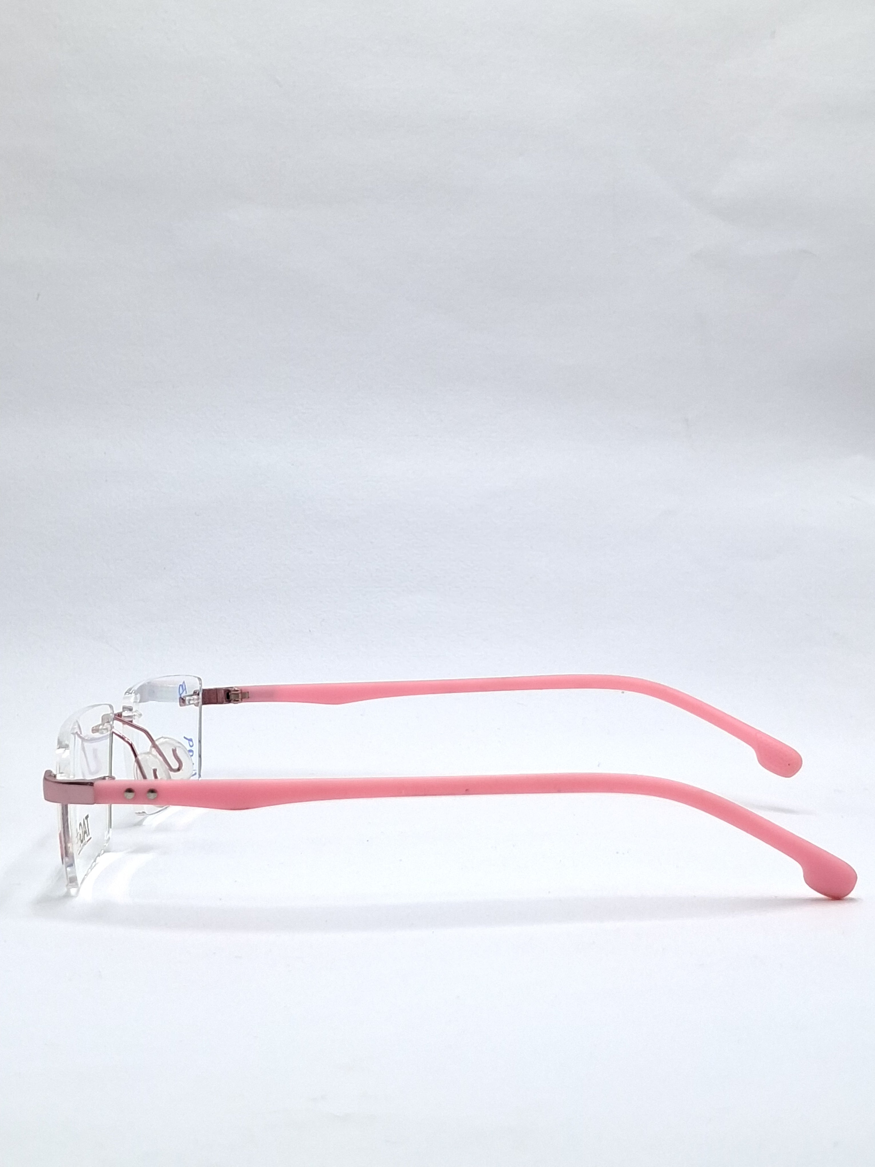 vision plus frame less matte pink frame