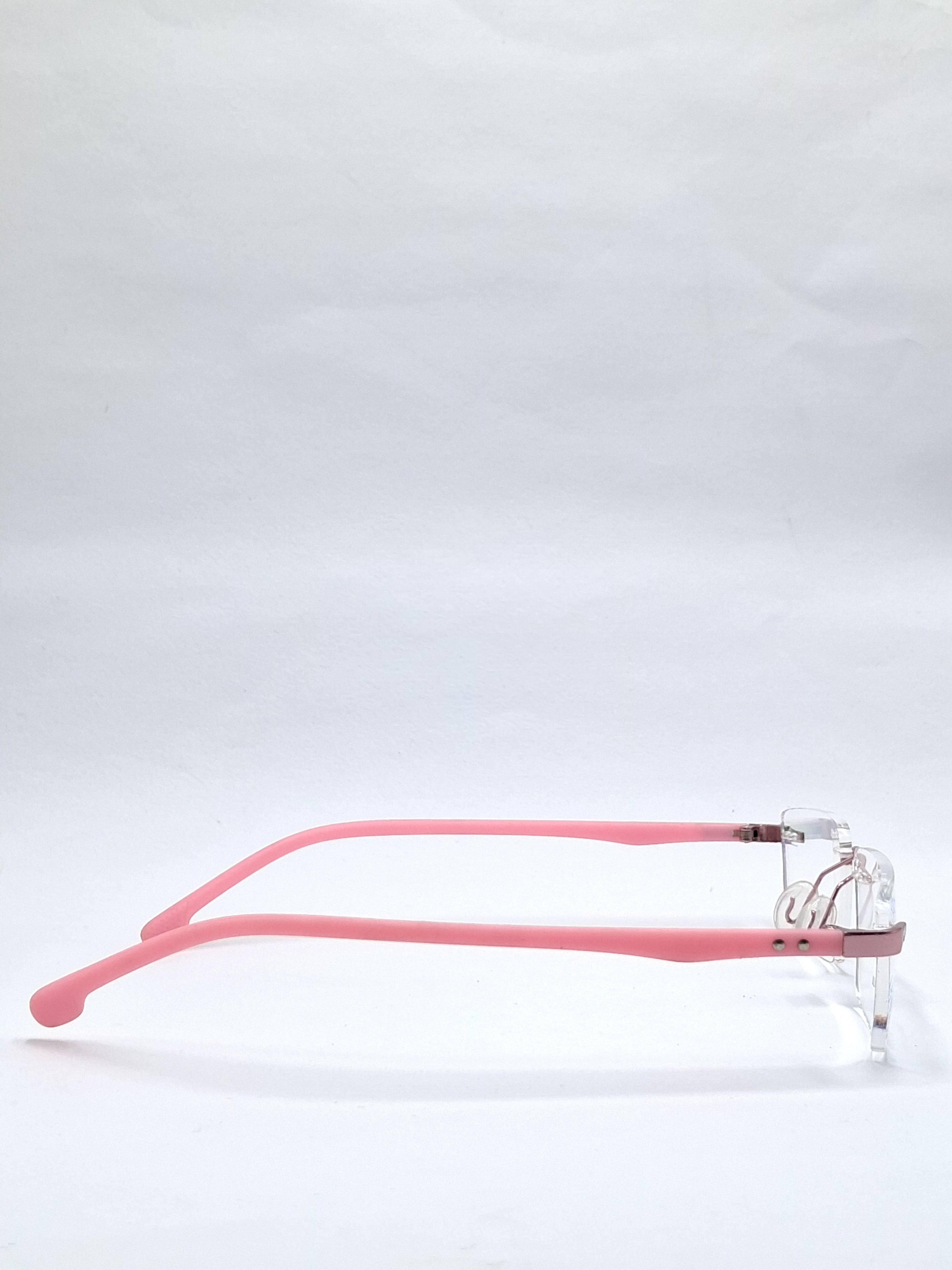 vision plus frame less matte pink frame
