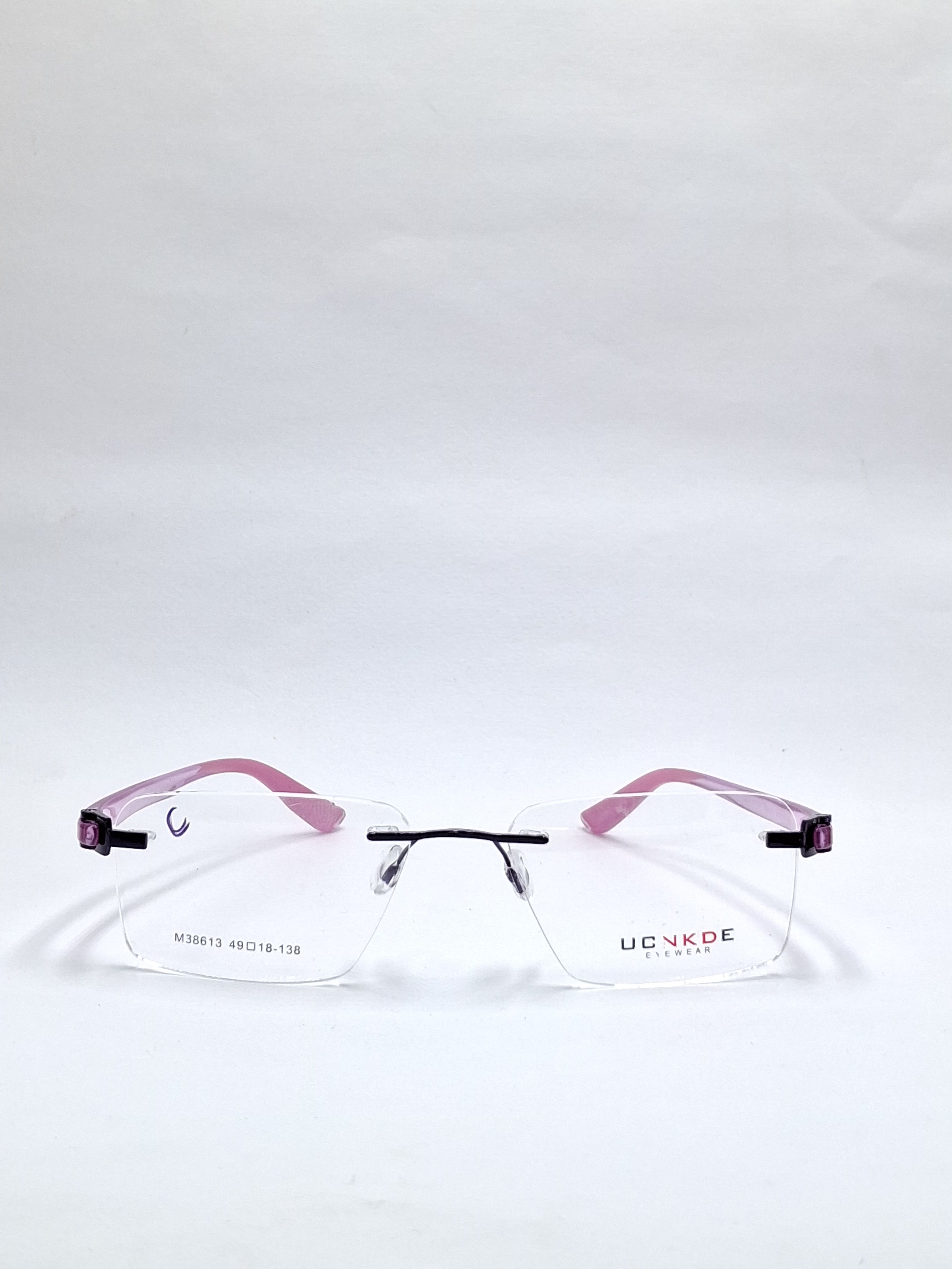 vision plus frame less crystal purple frame