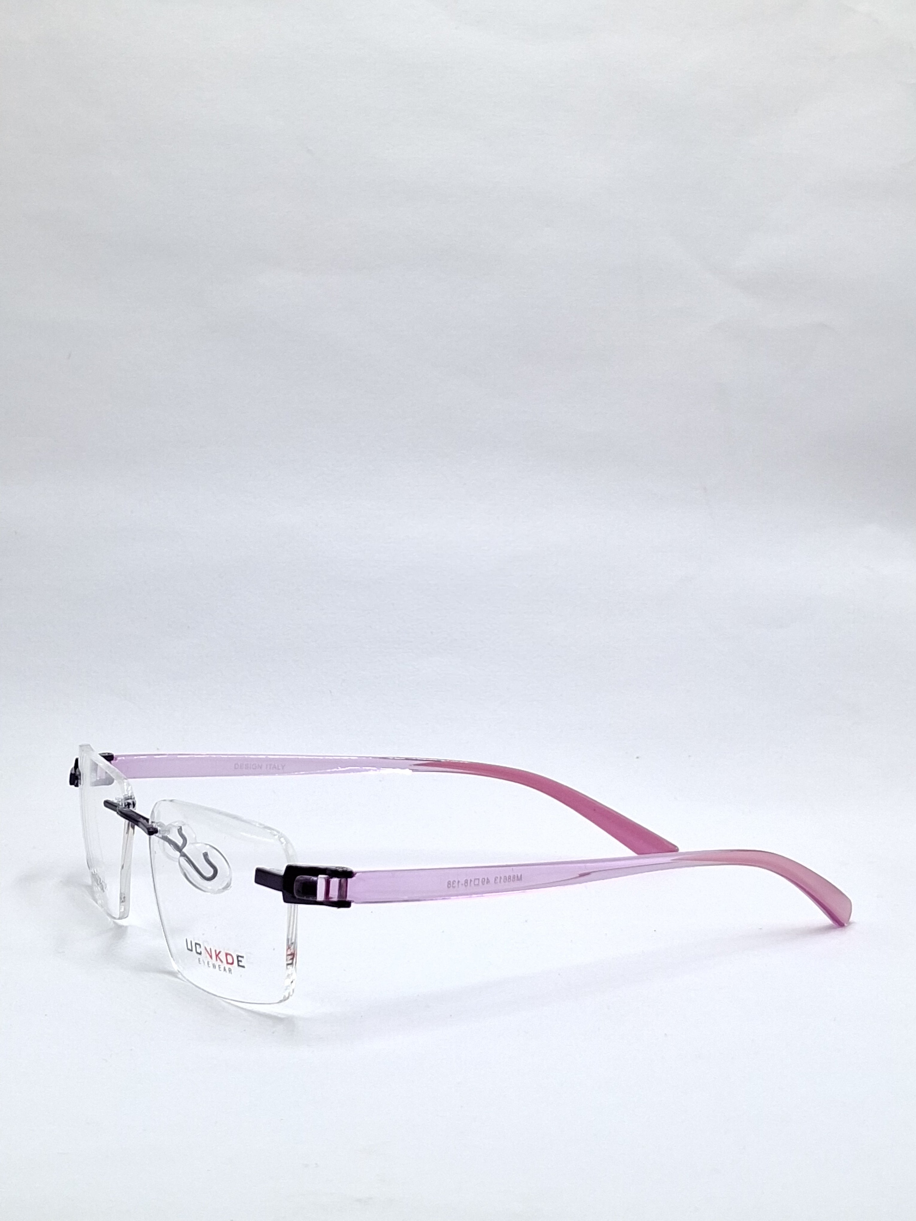 vision plus frame less crystal purple frame