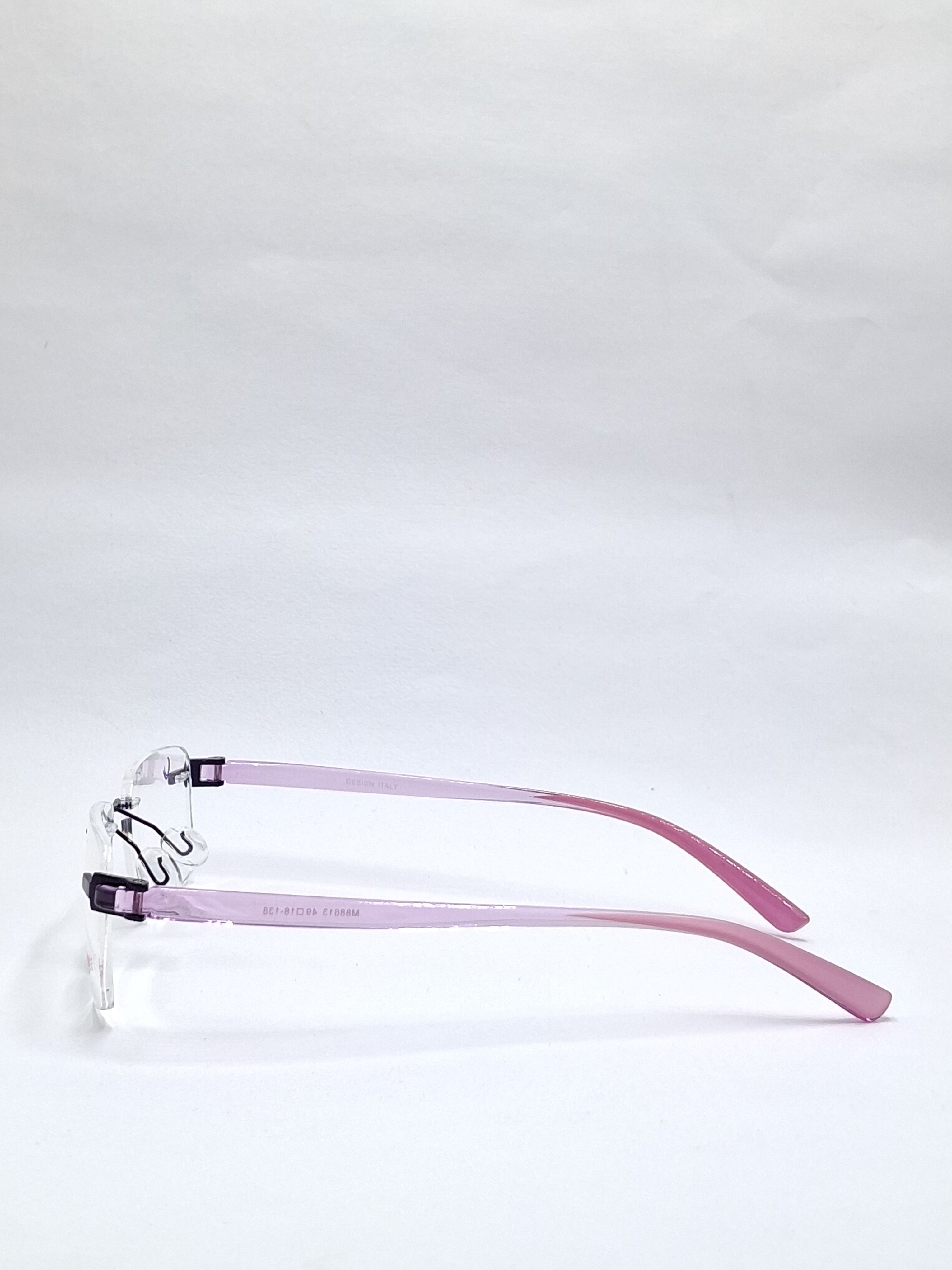 vision plus frame less crystal purple frame