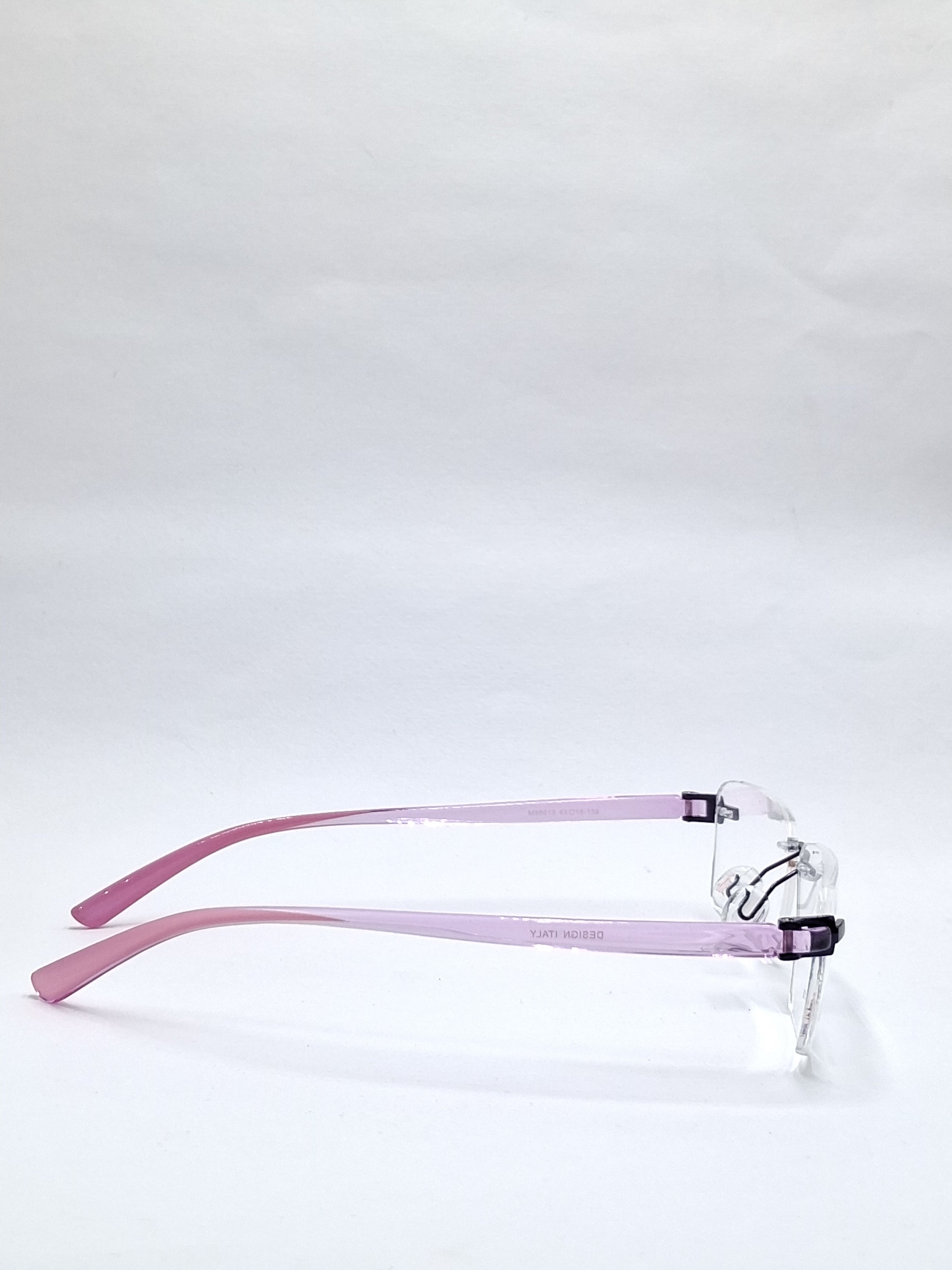 vision plus frame less crystal purple frame