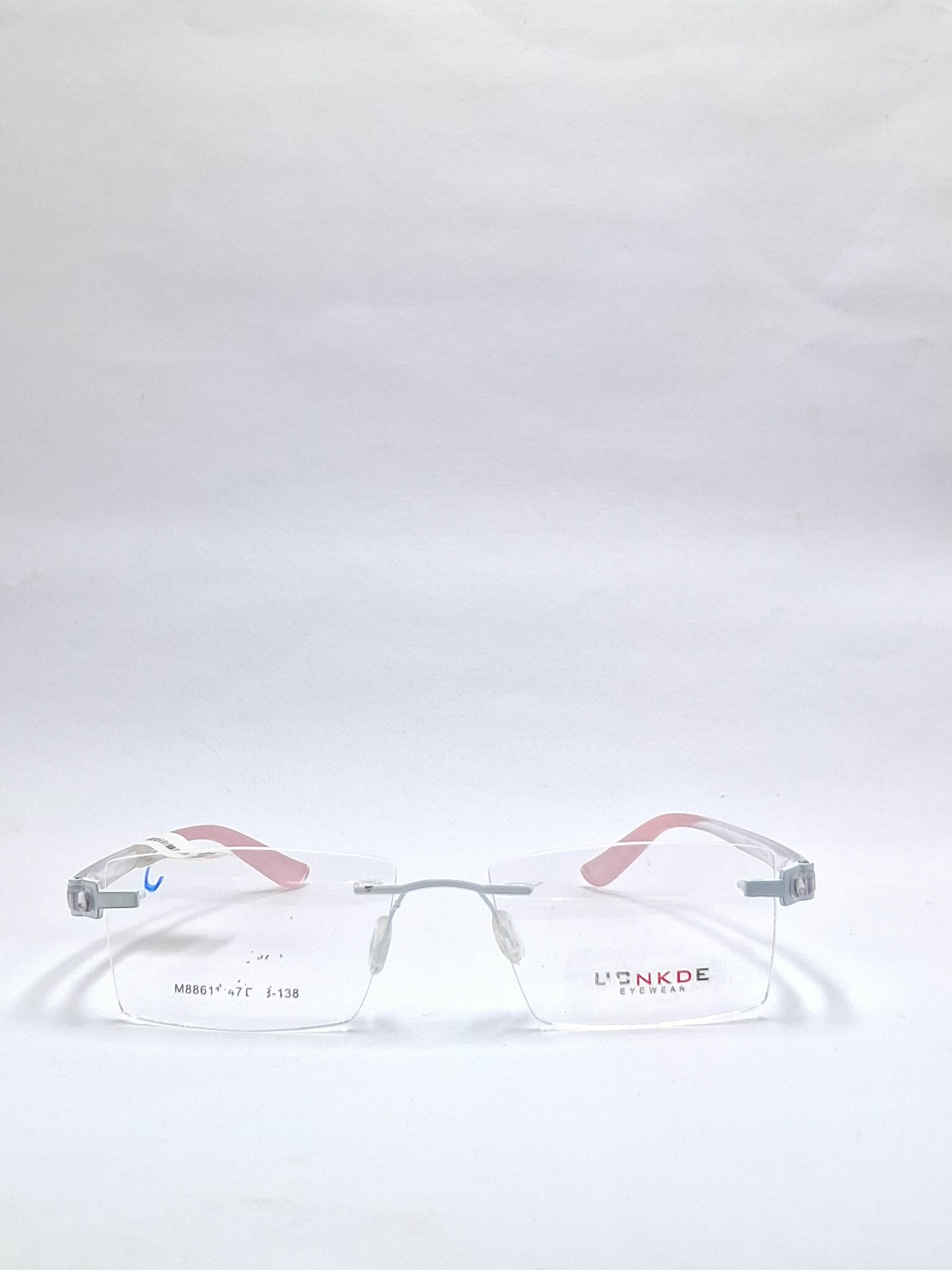 vision plus frame less crystal pink frame