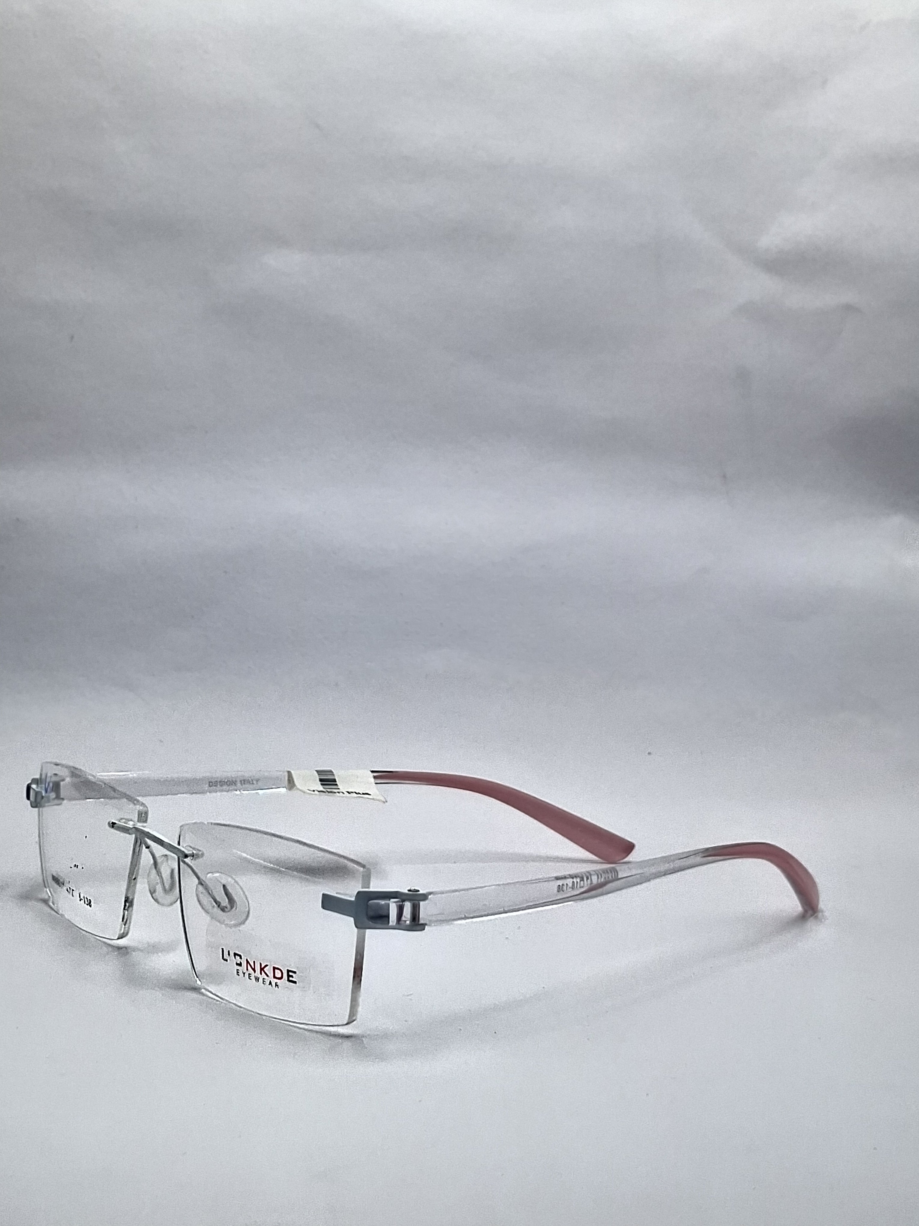 vision plus frame less crystal pink frame