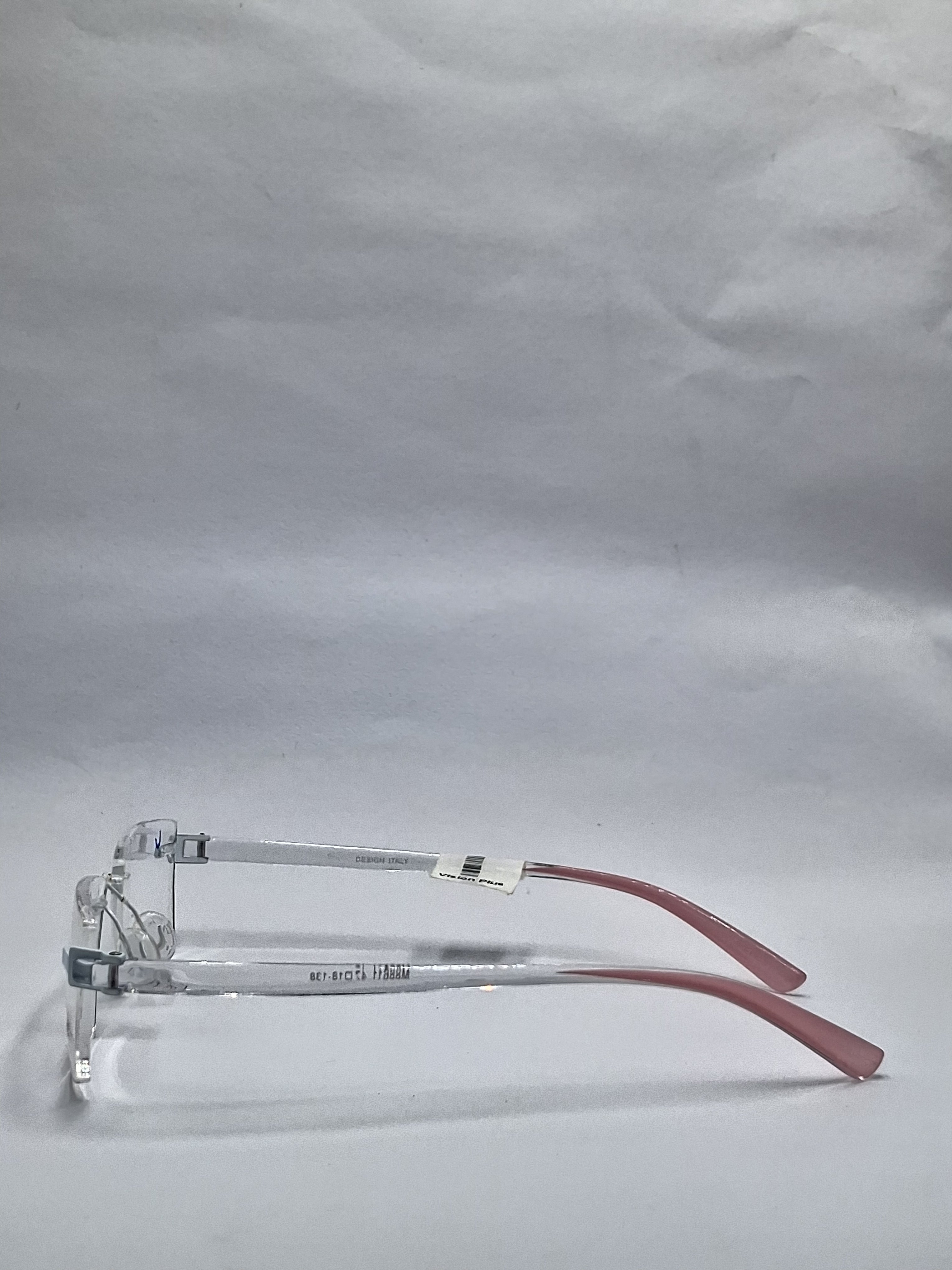 vision plus frame less crystal pink frame