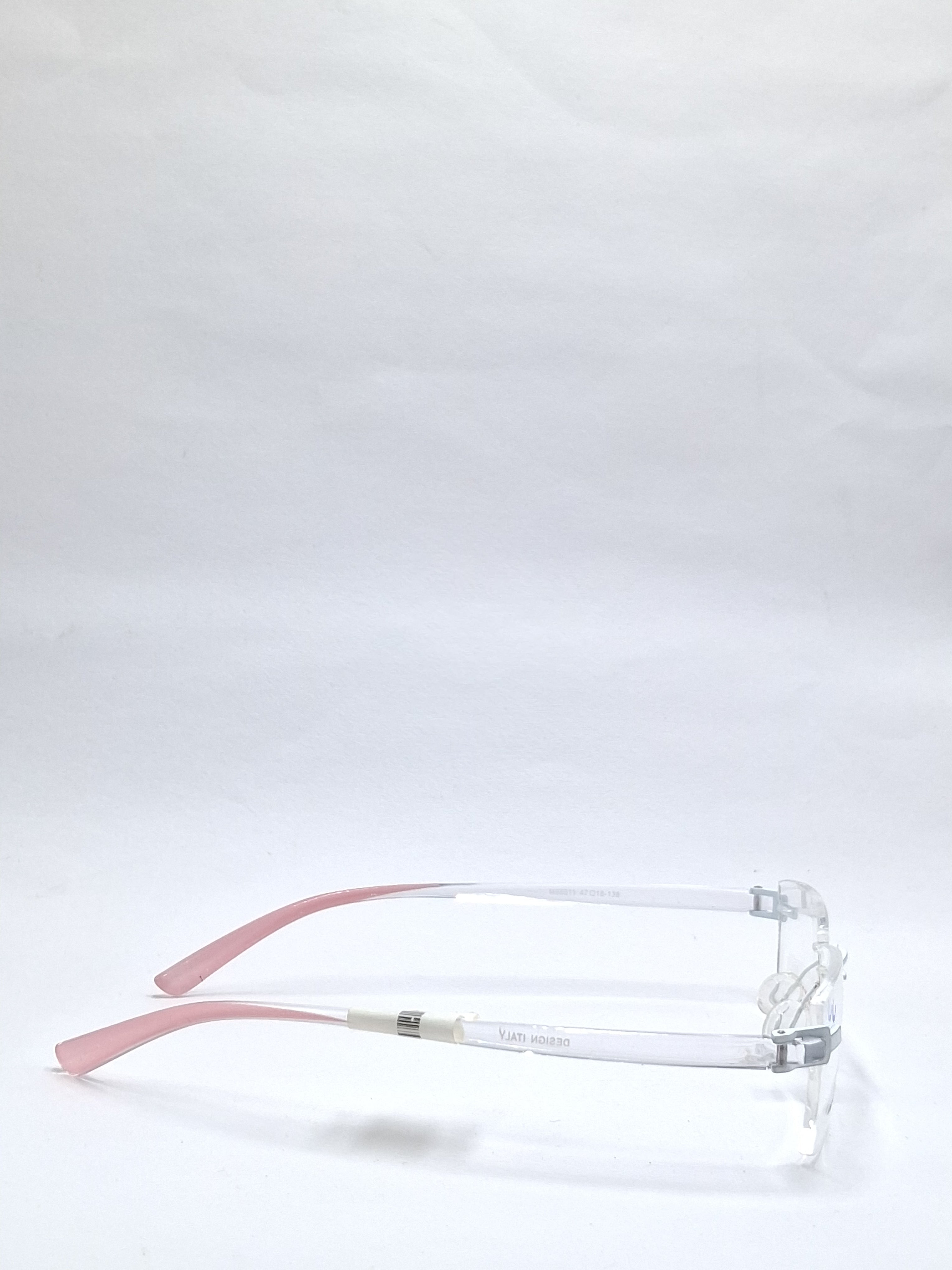 vision plus frame less crystal pink frame