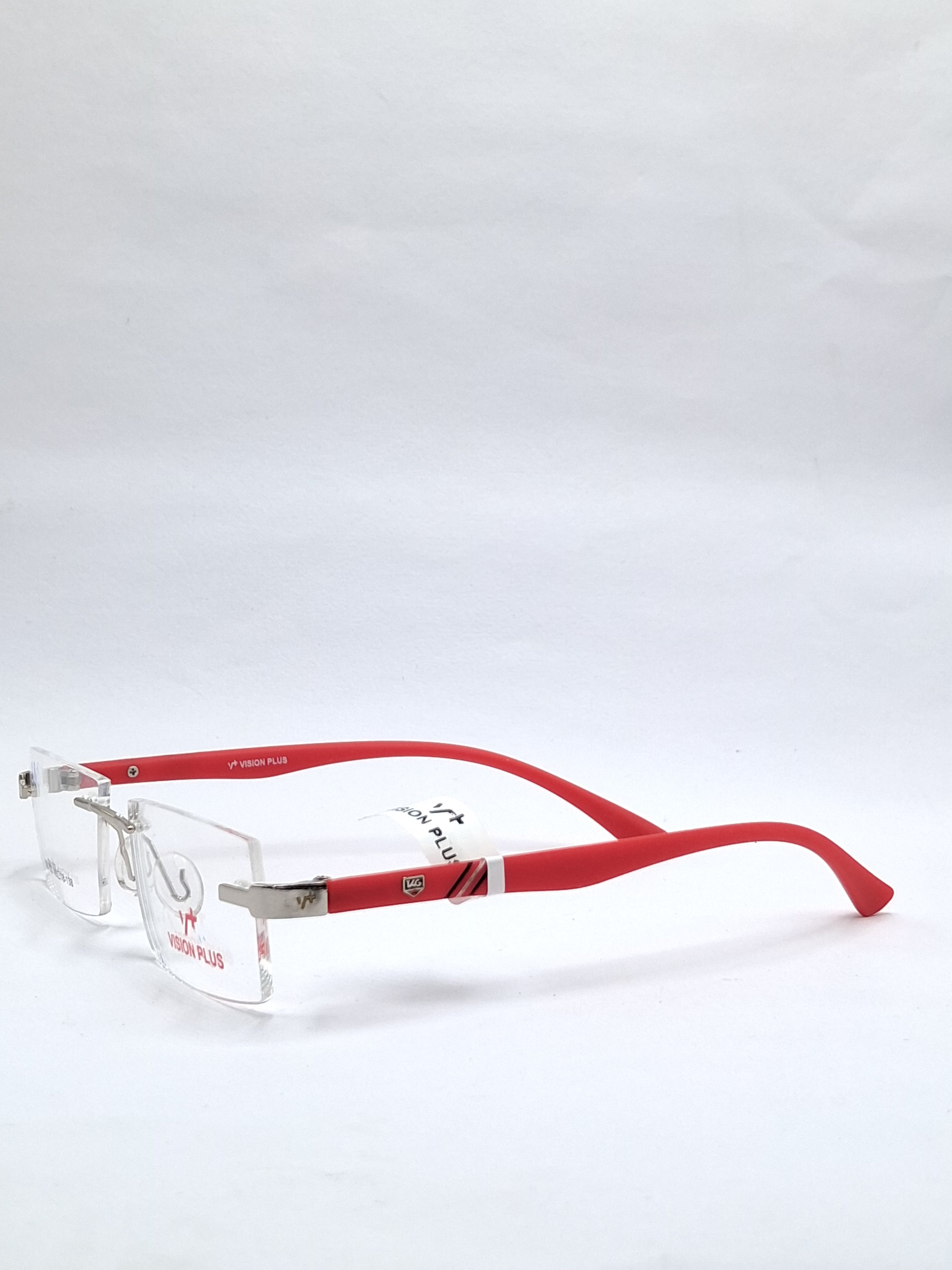 vision plus frame less matte red frame