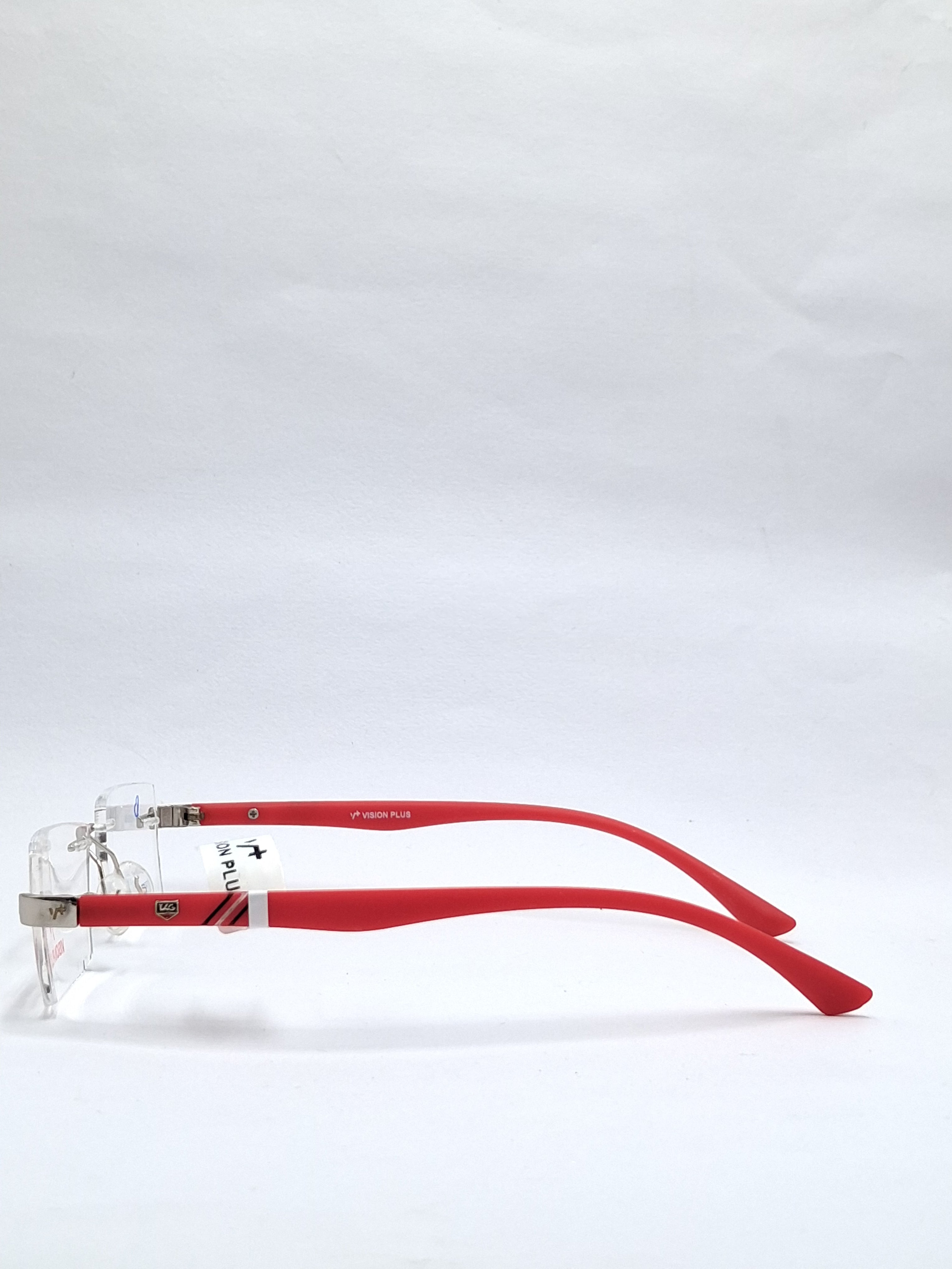 vision plus frame less matte red frame