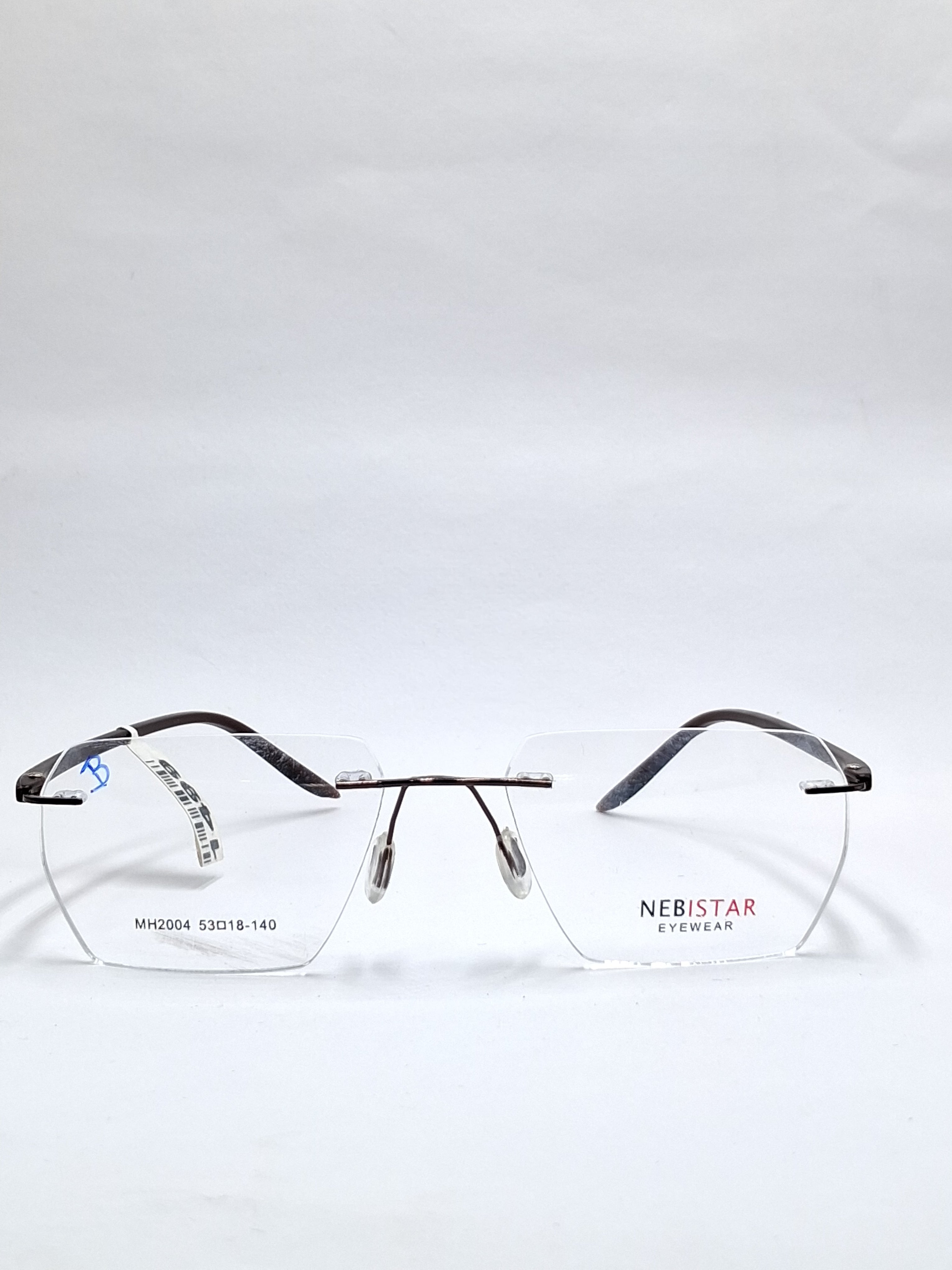 vision plus frame less matte brown frame