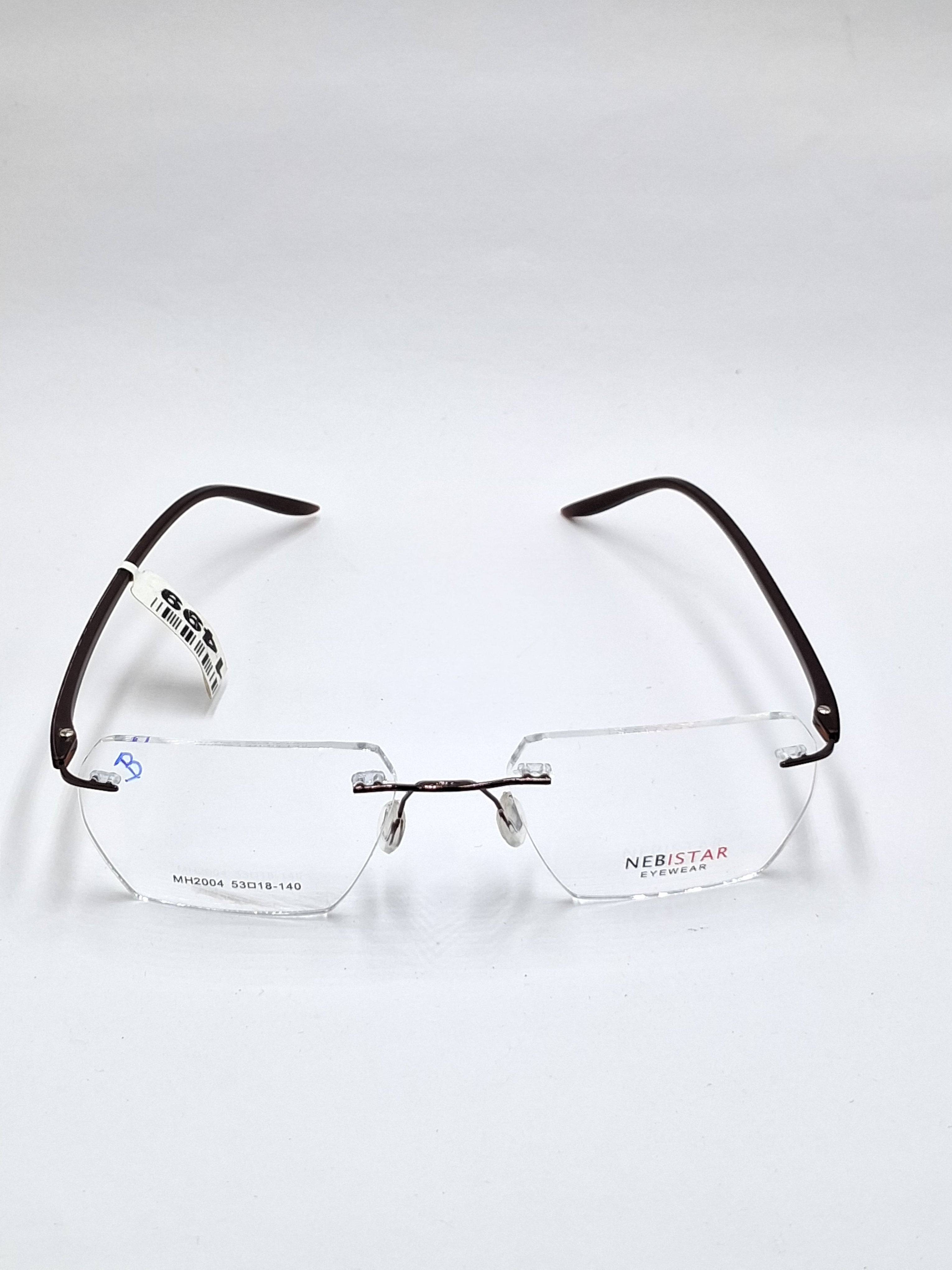 vision plus frame less matte brown frame