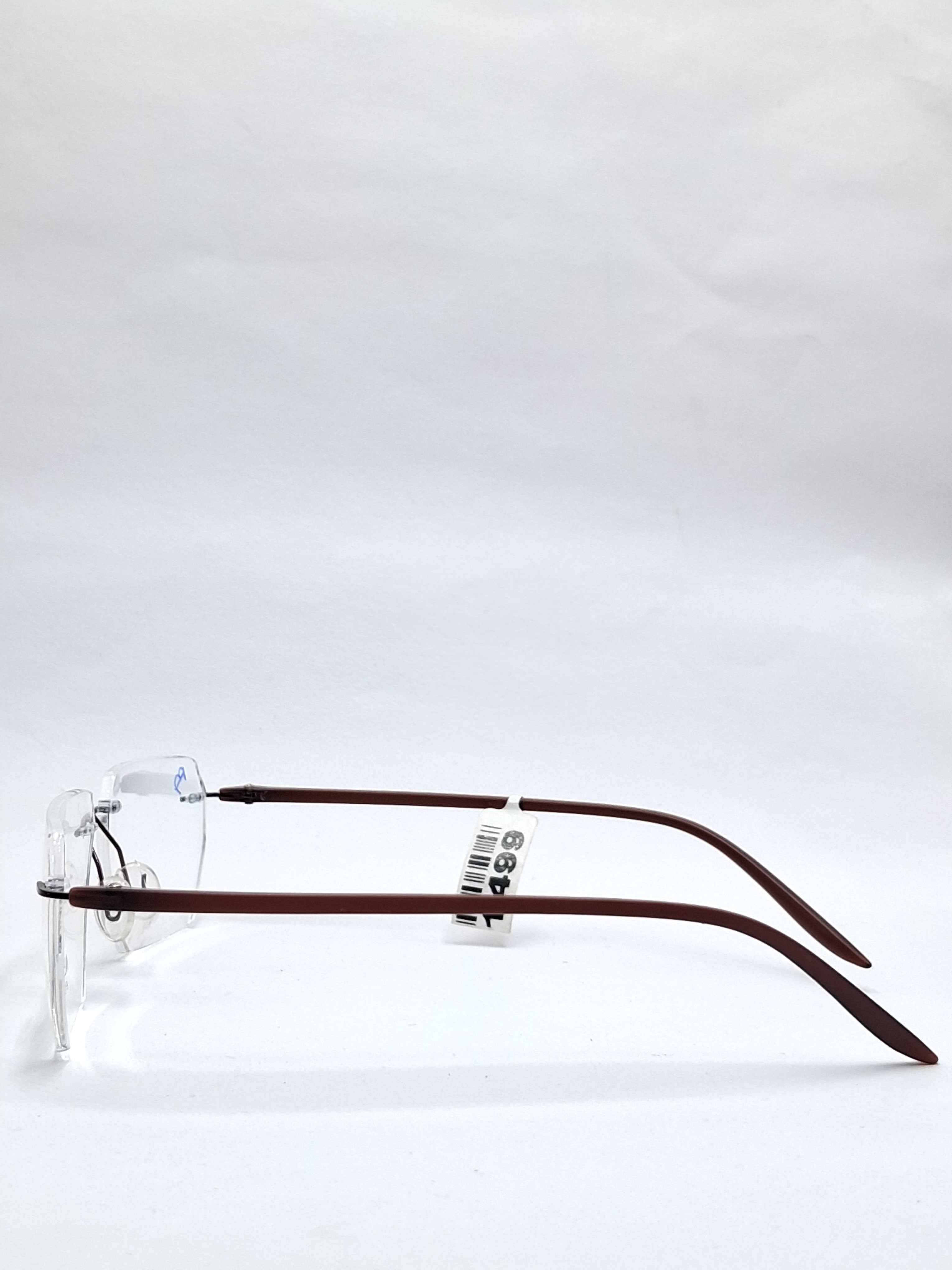 vision plus frame less matte brown frame