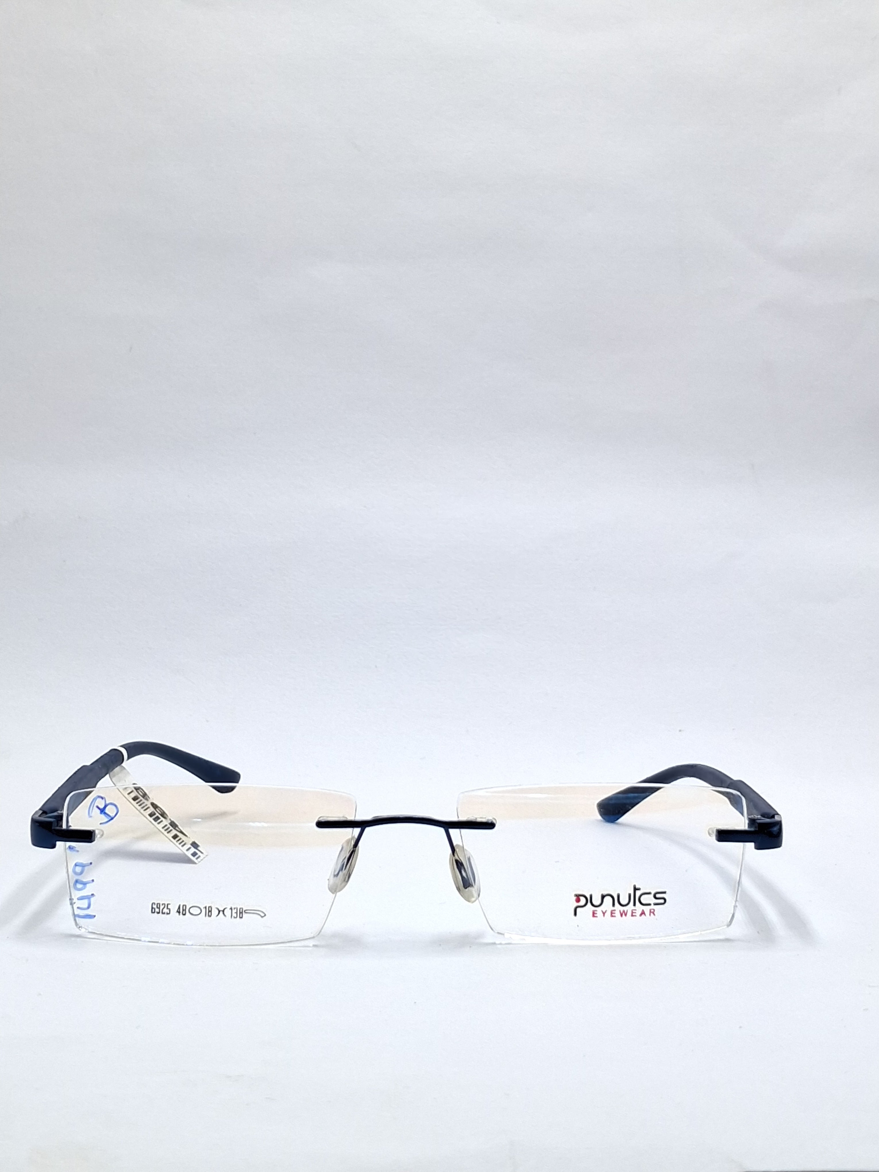 vision plus frame less matte blue frame