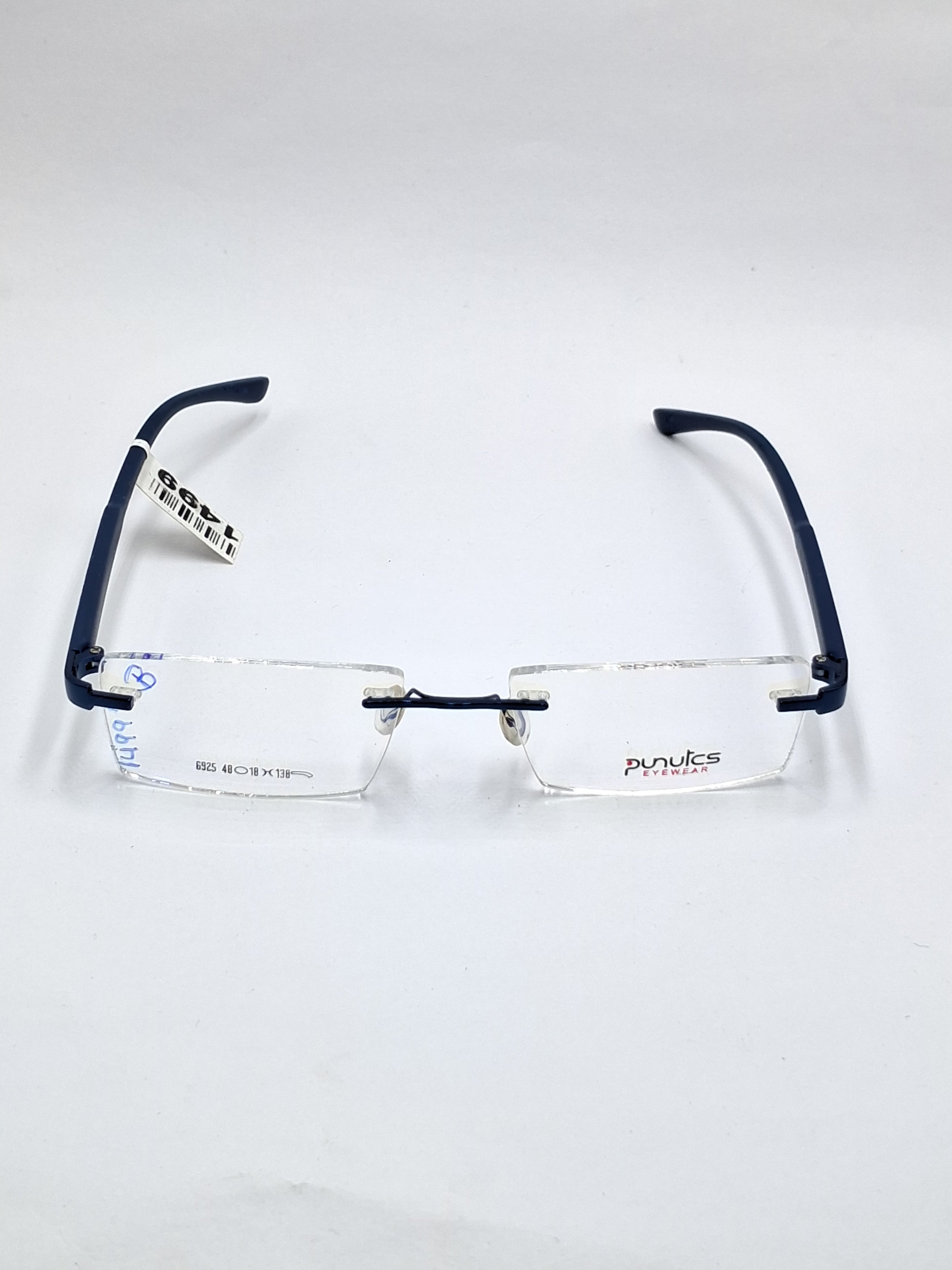 vision plus frame less matte blue frame