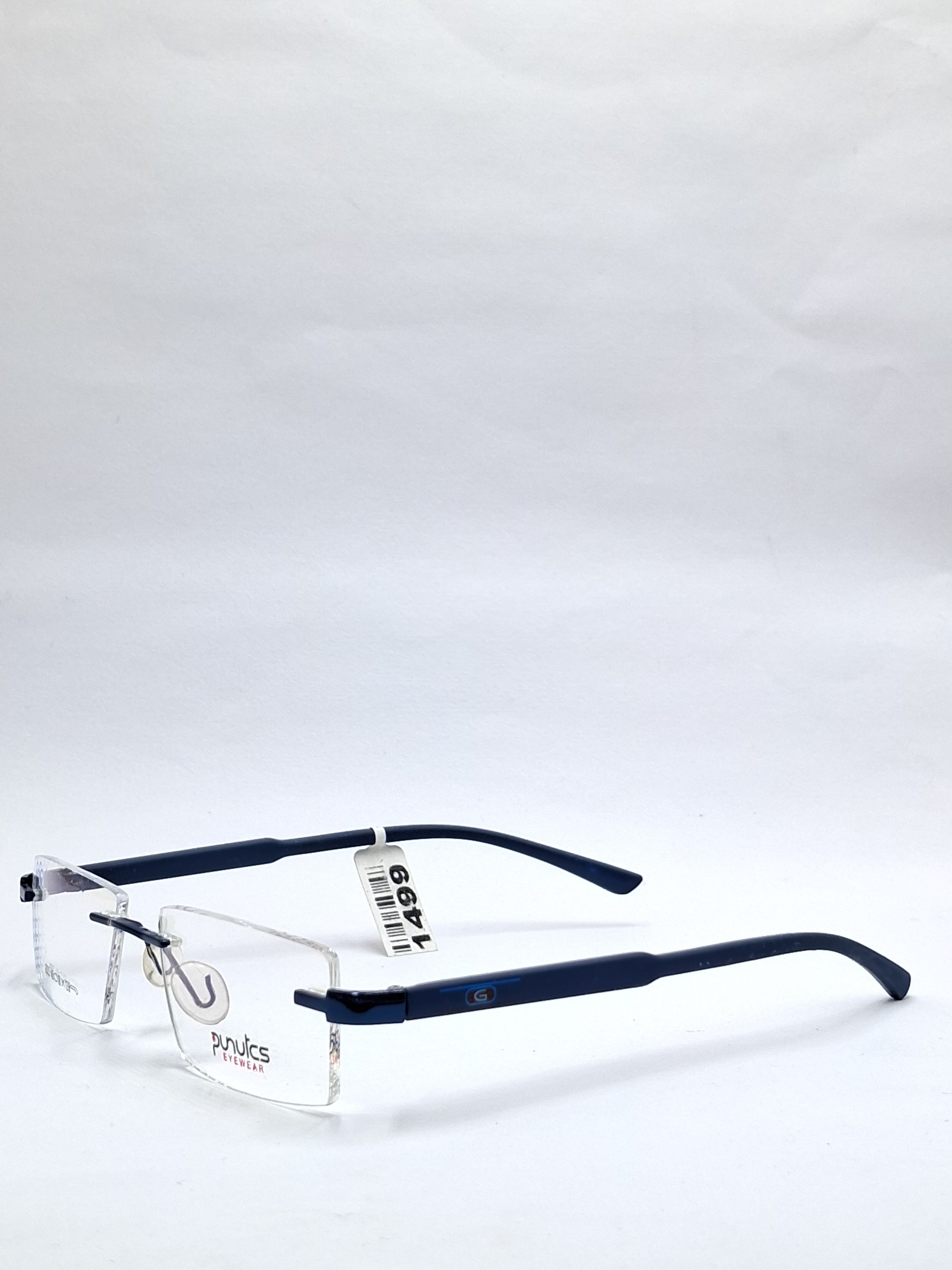 vision plus frame less matte blue frame