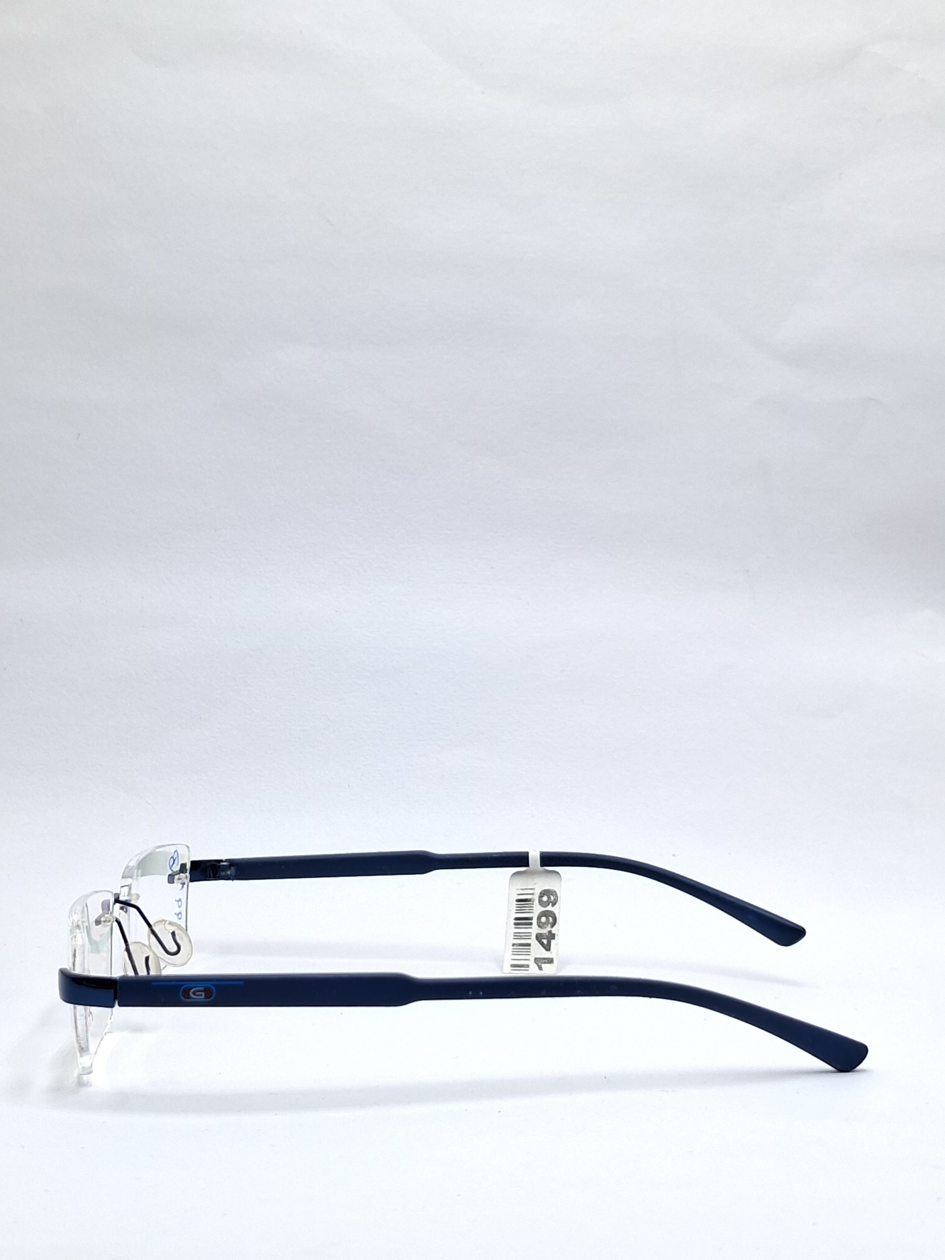 vision plus frame less matte blue frame