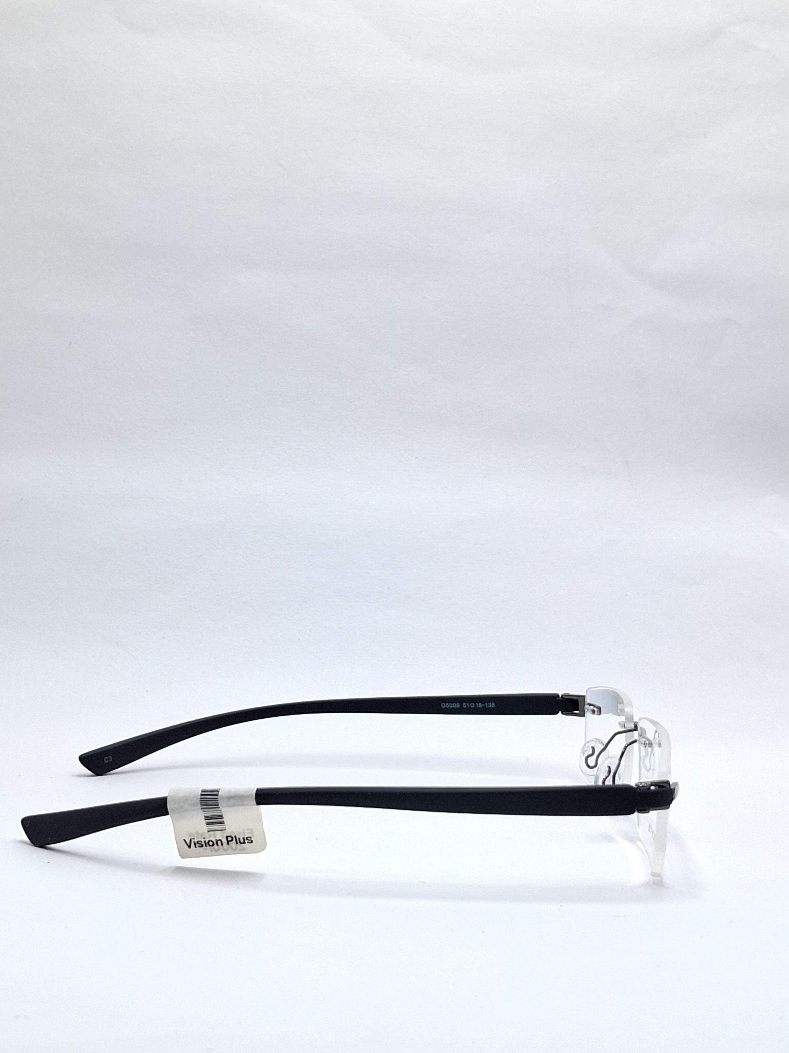 vision plus frame less matte black frame