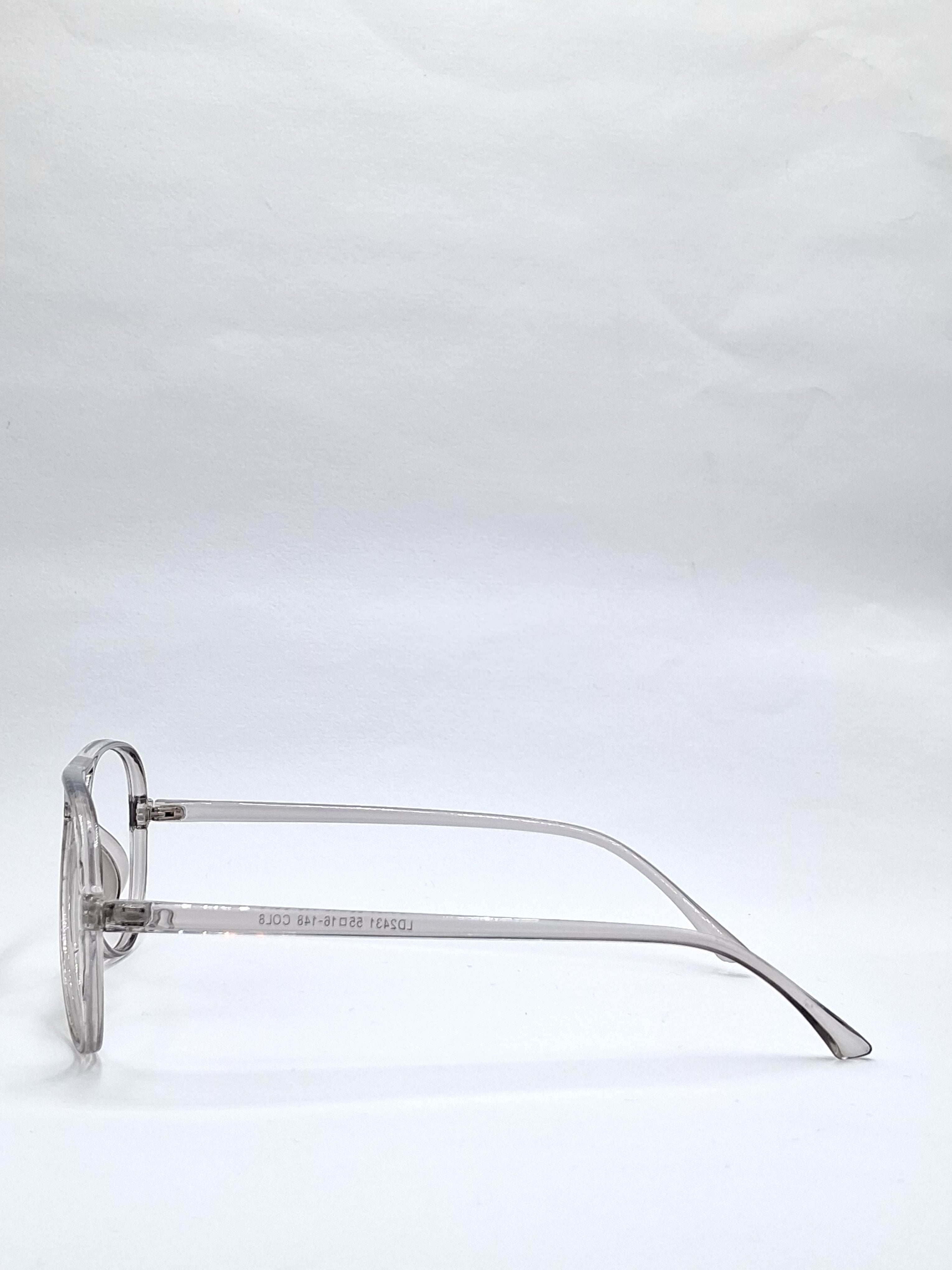 vision plus double bar crystal gray frame