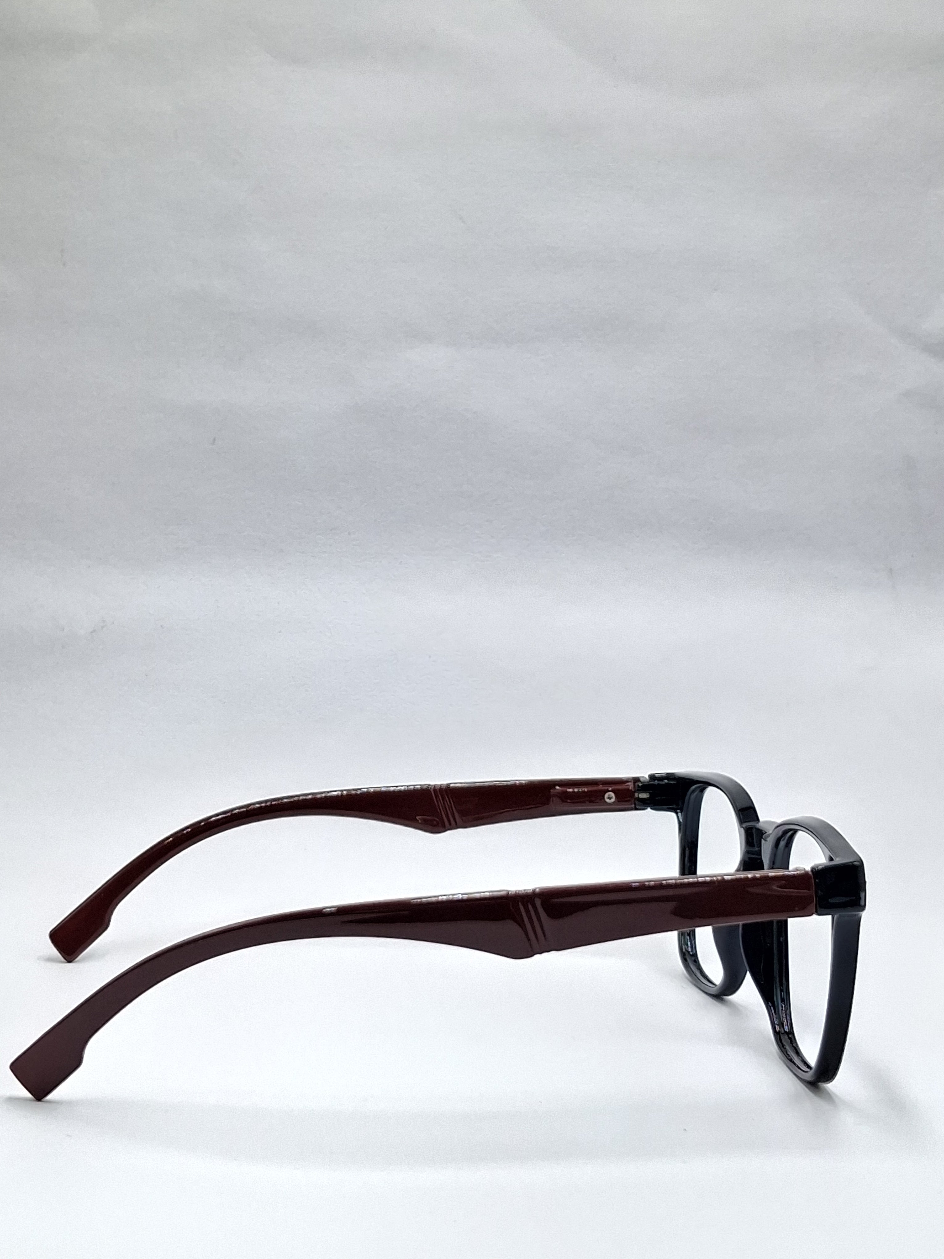 vision plus glossy black and brown stick frame
