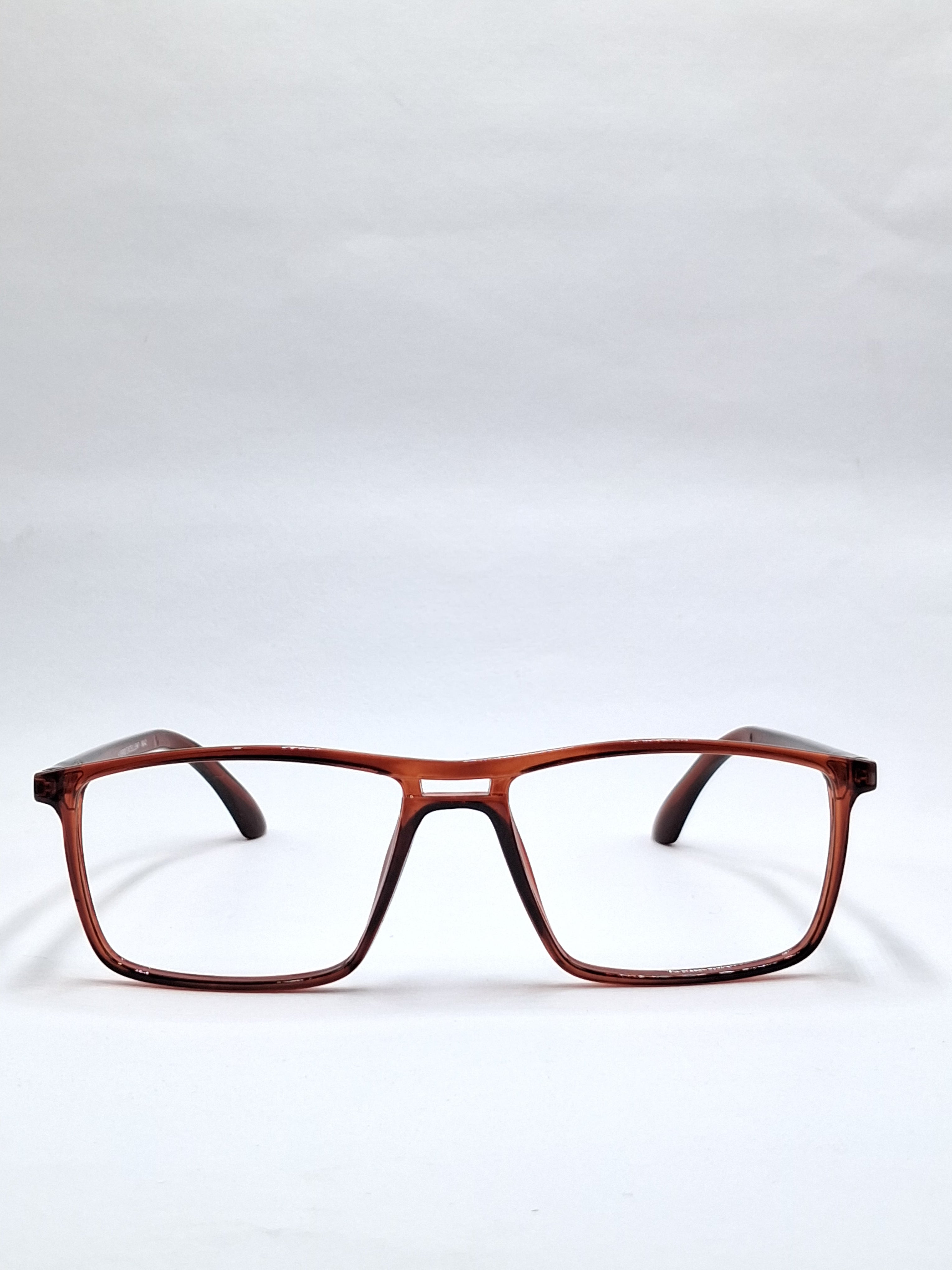 vision plus double bar crystal brown frame