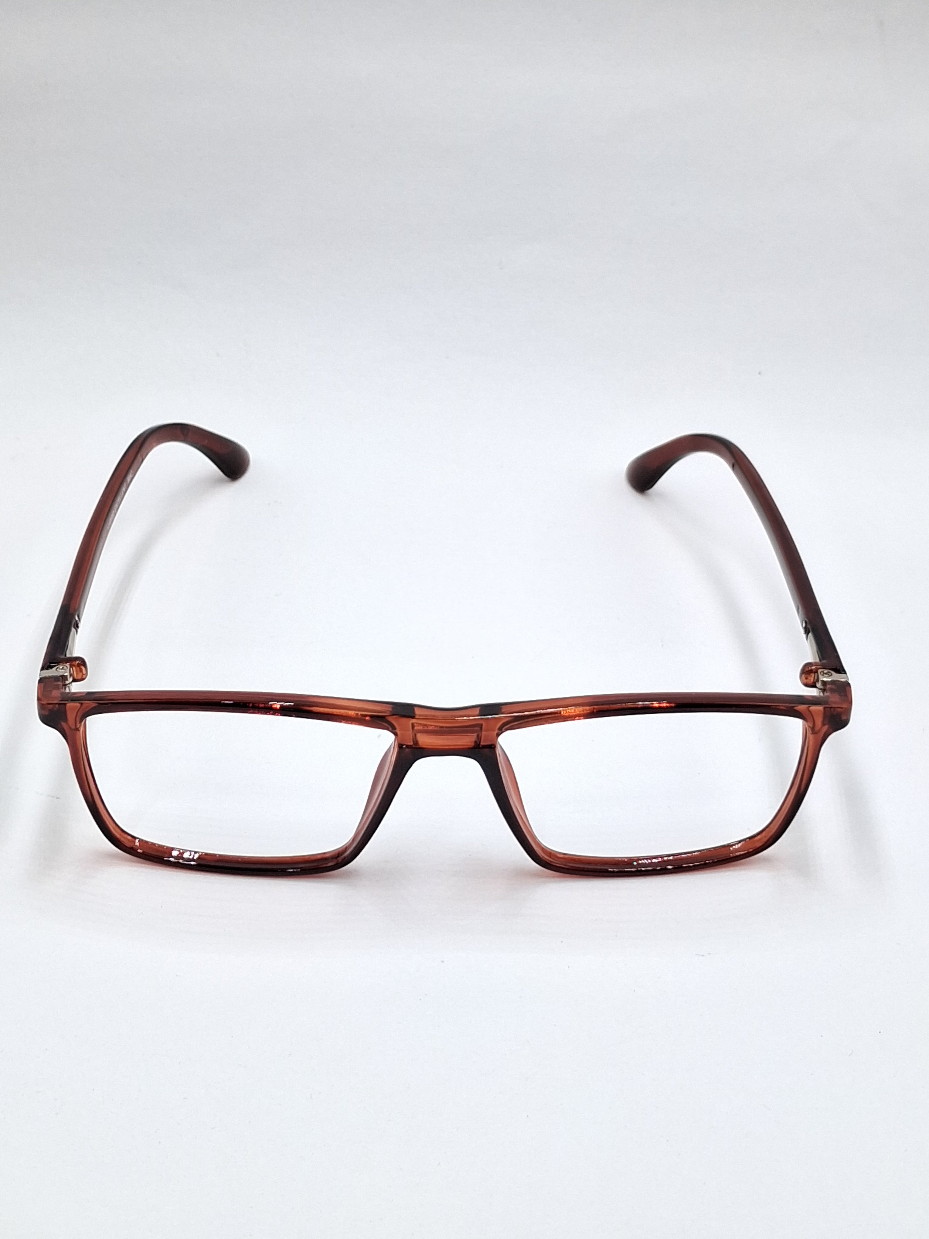 vision plus double bar crystal brown frame