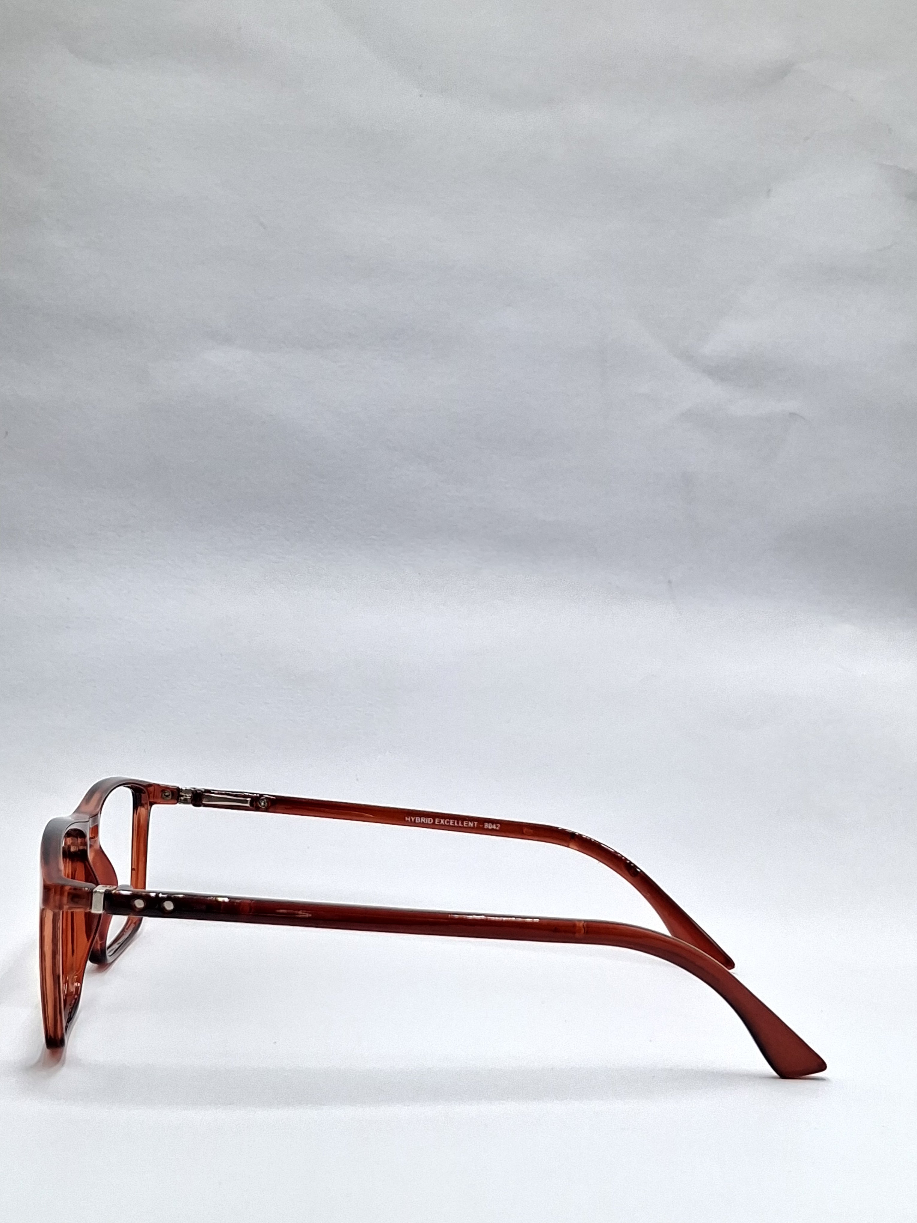 vision plus double bar crystal brown frame