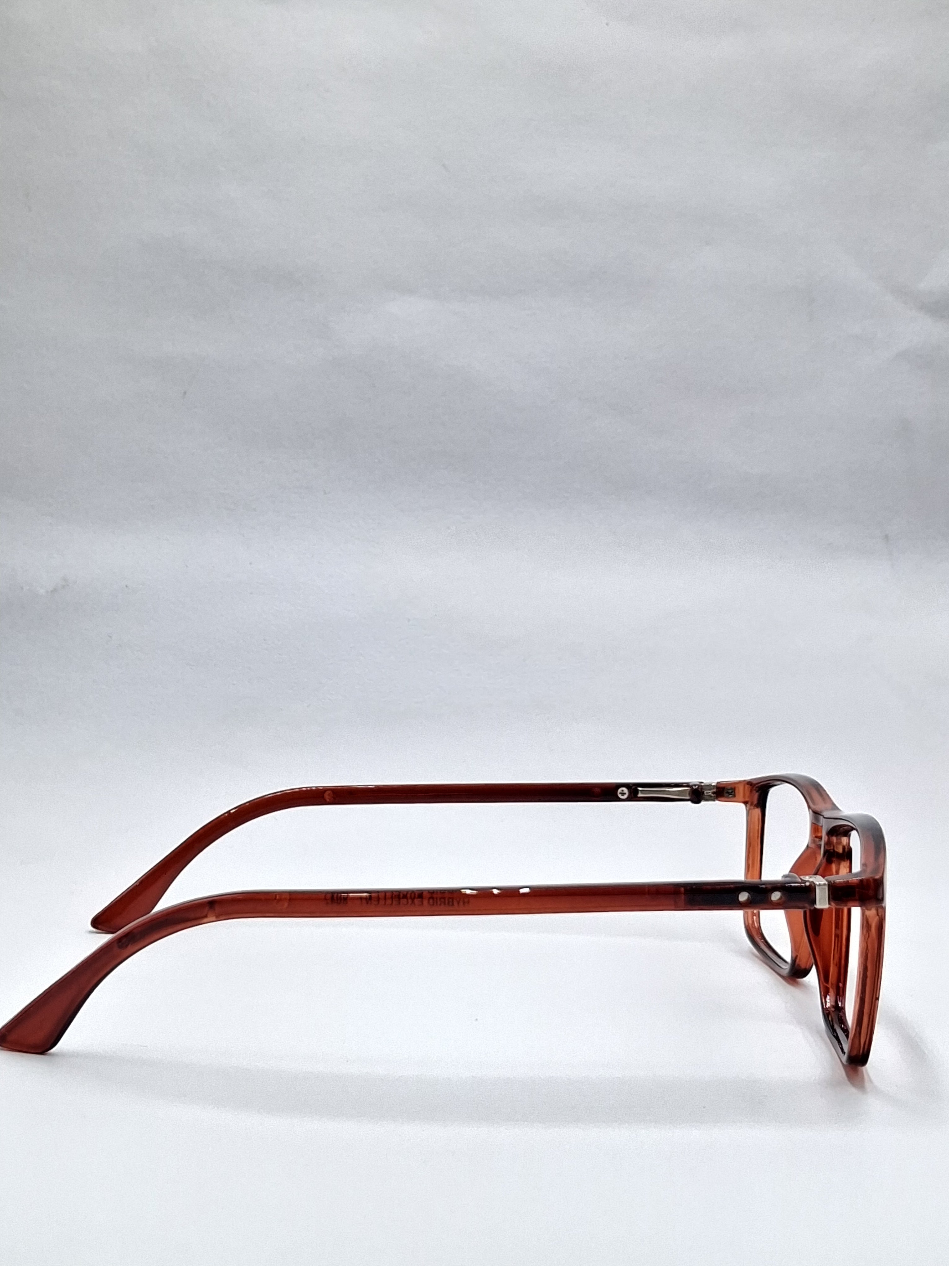 vision plus double bar crystal brown frame