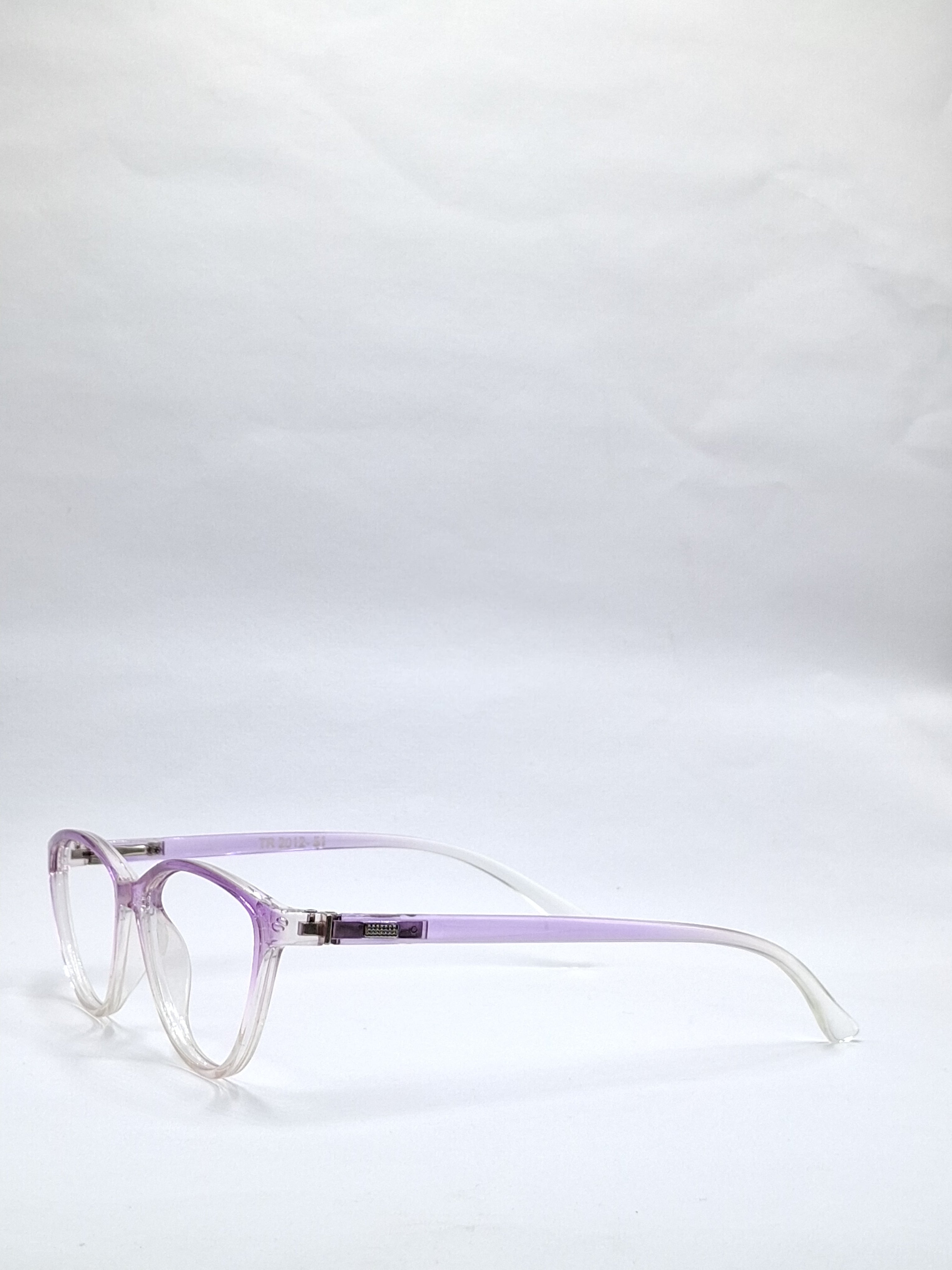 vision plus duale tone crystal purple and white frame