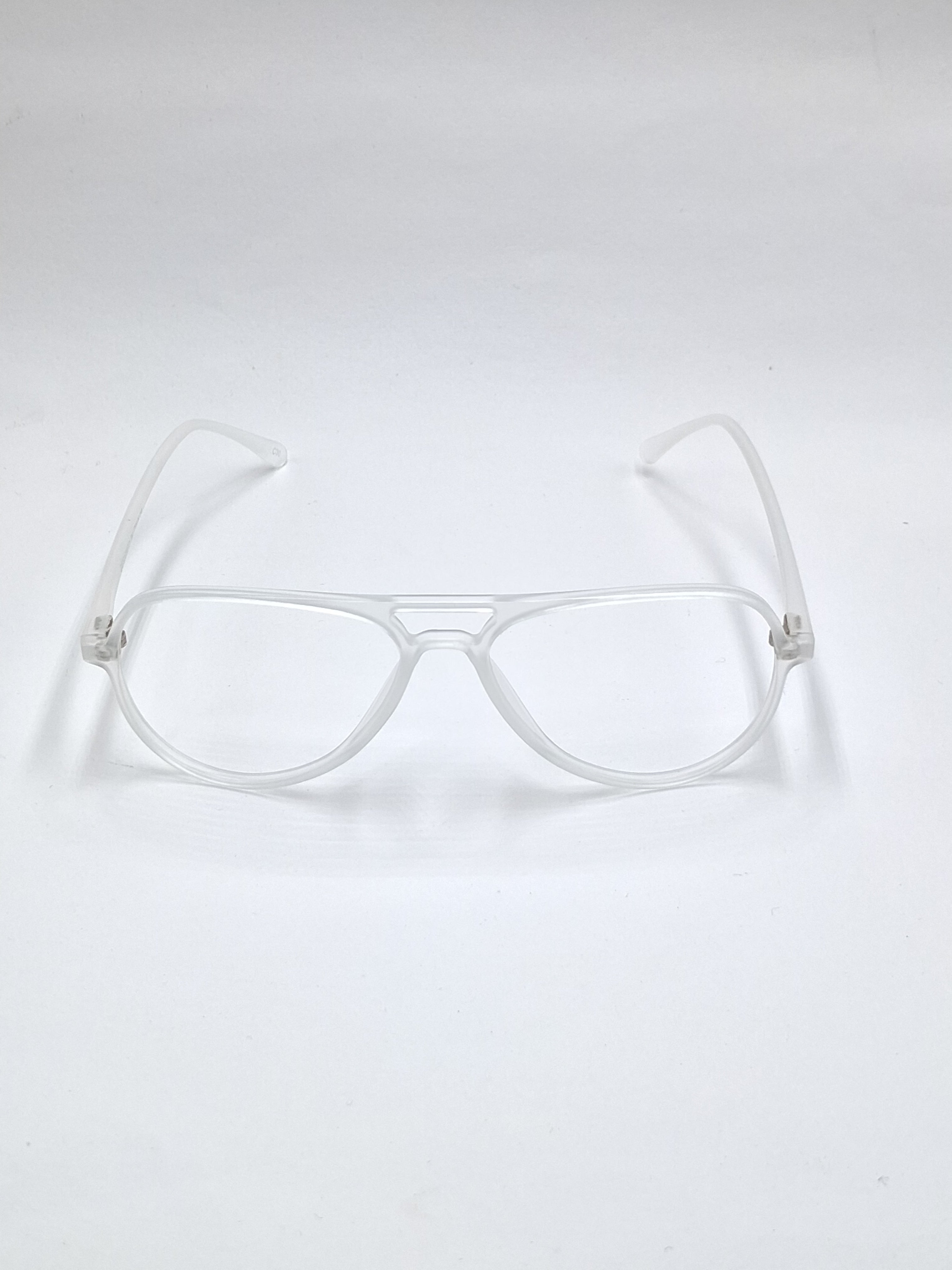 vision plus matte white double bar frame
