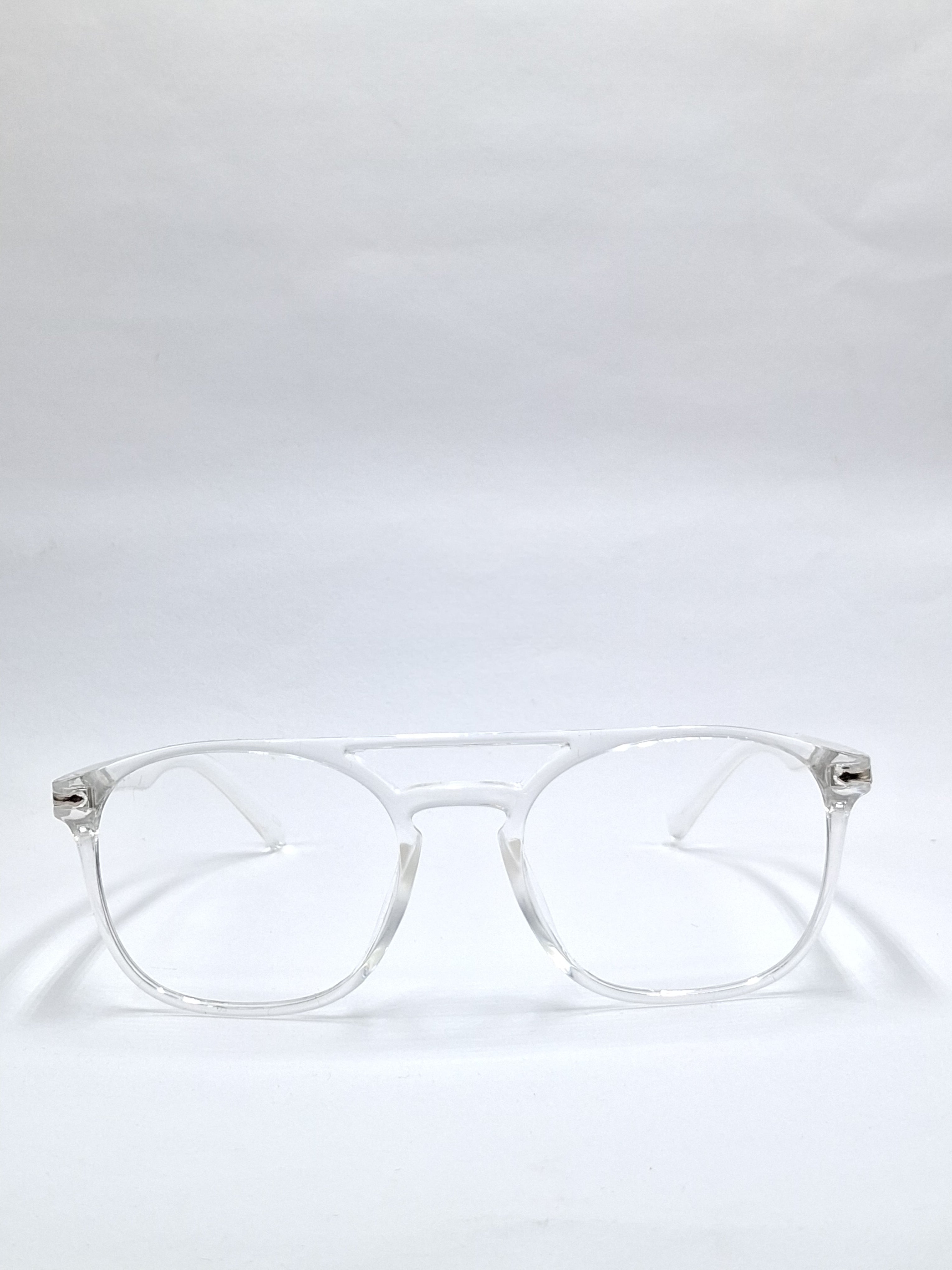 vision plus double bar transparent frame