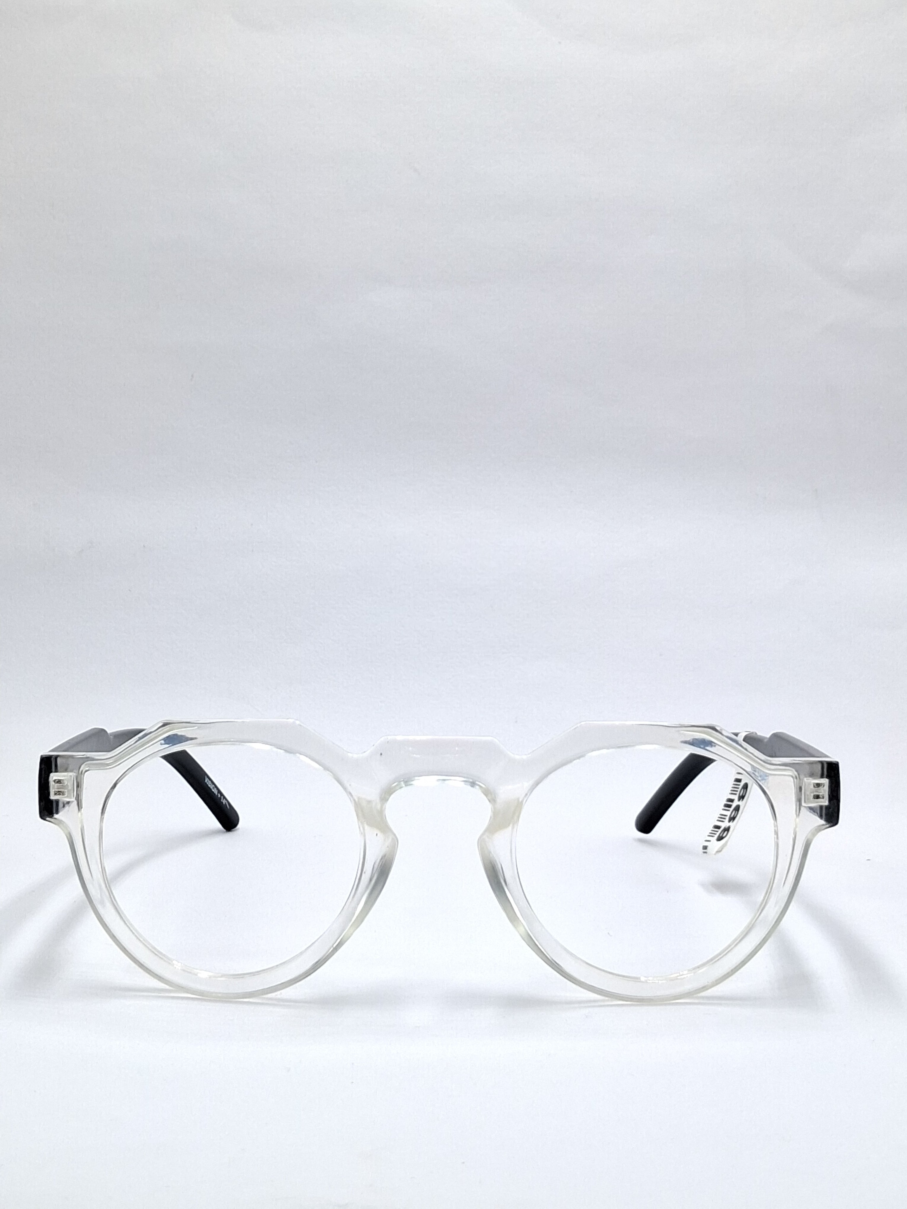 vision plus transparent with black stick frame