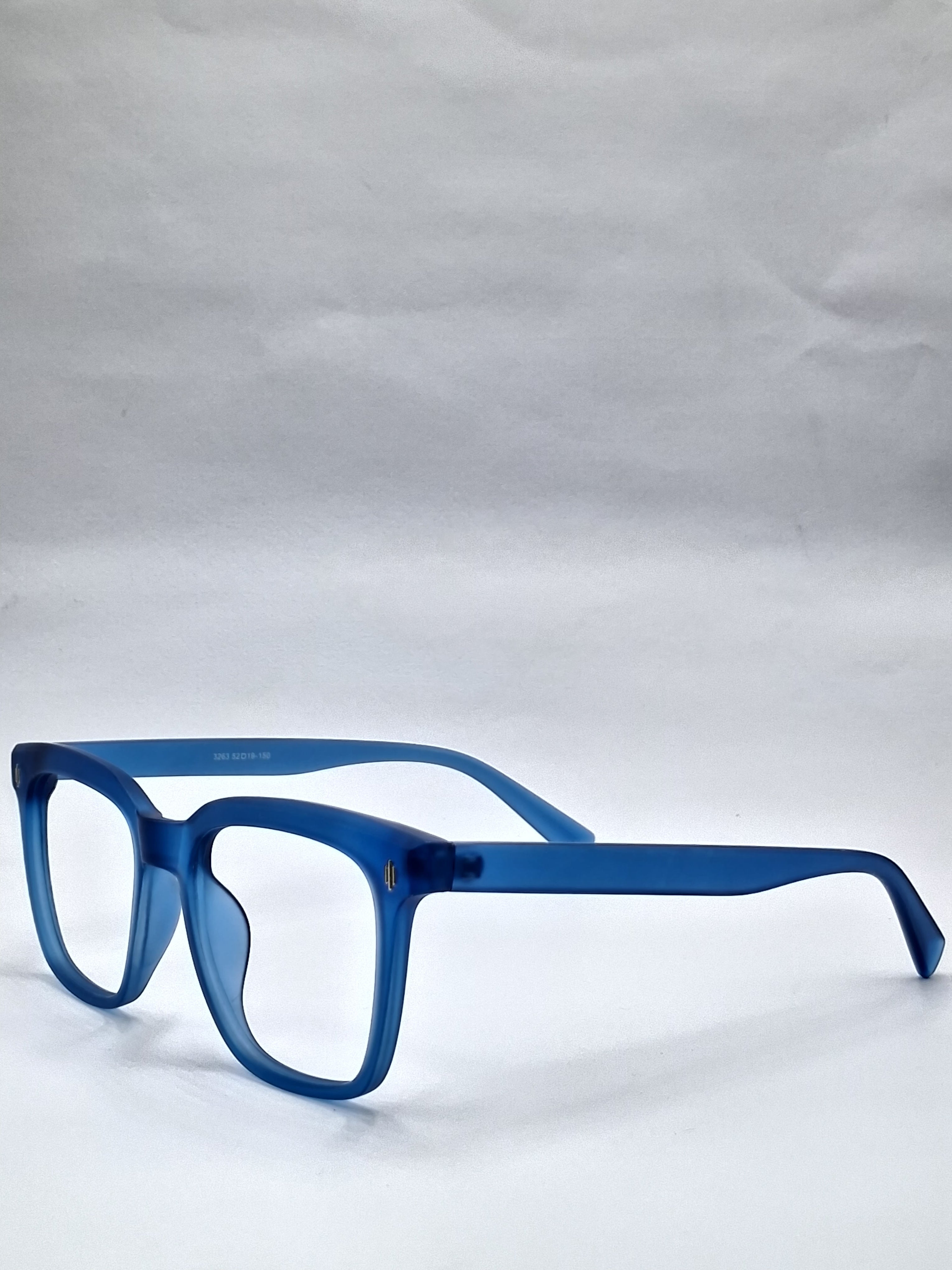 vision plus matte blue frame