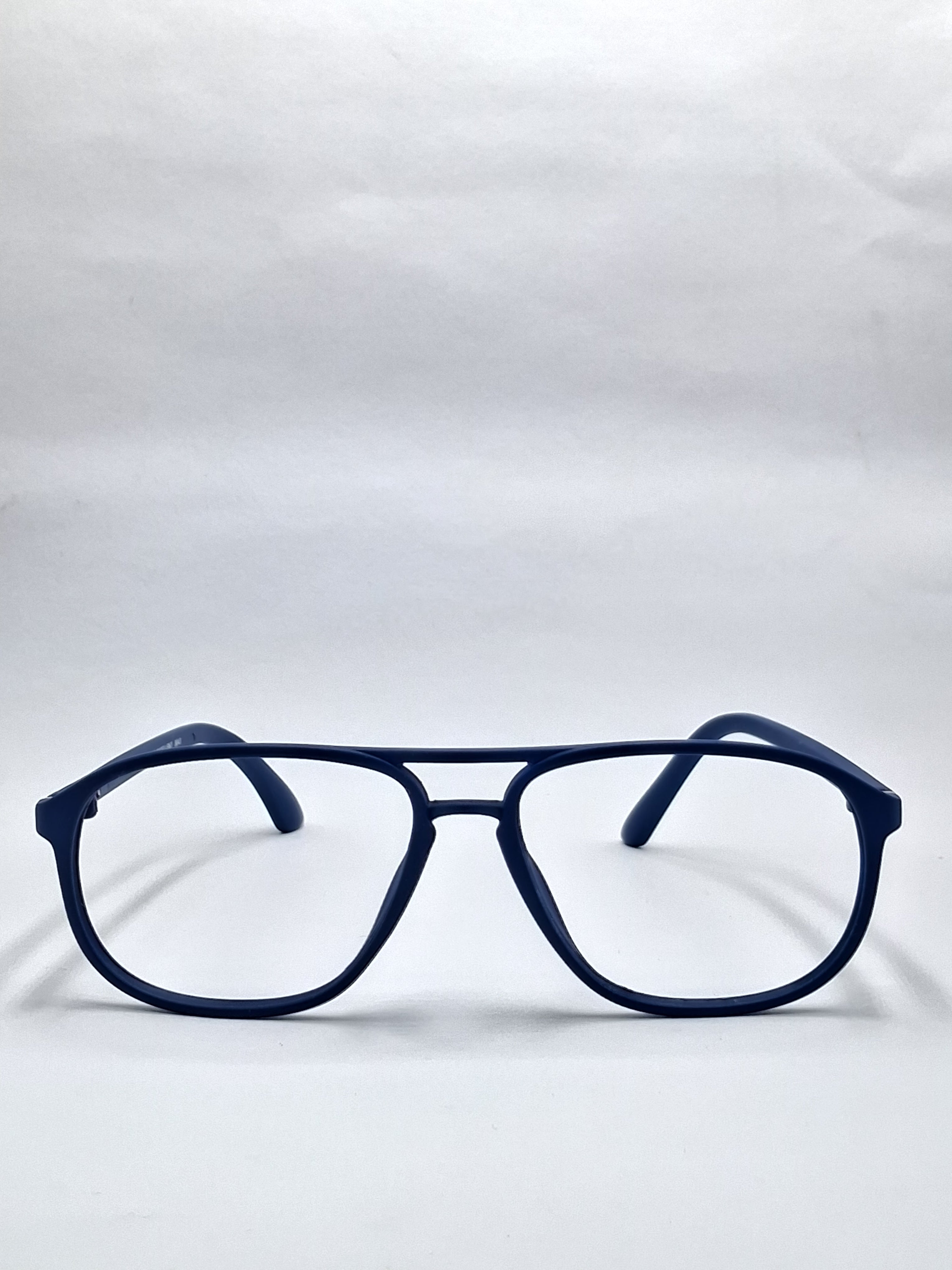 vision plus double bar matte blue frame