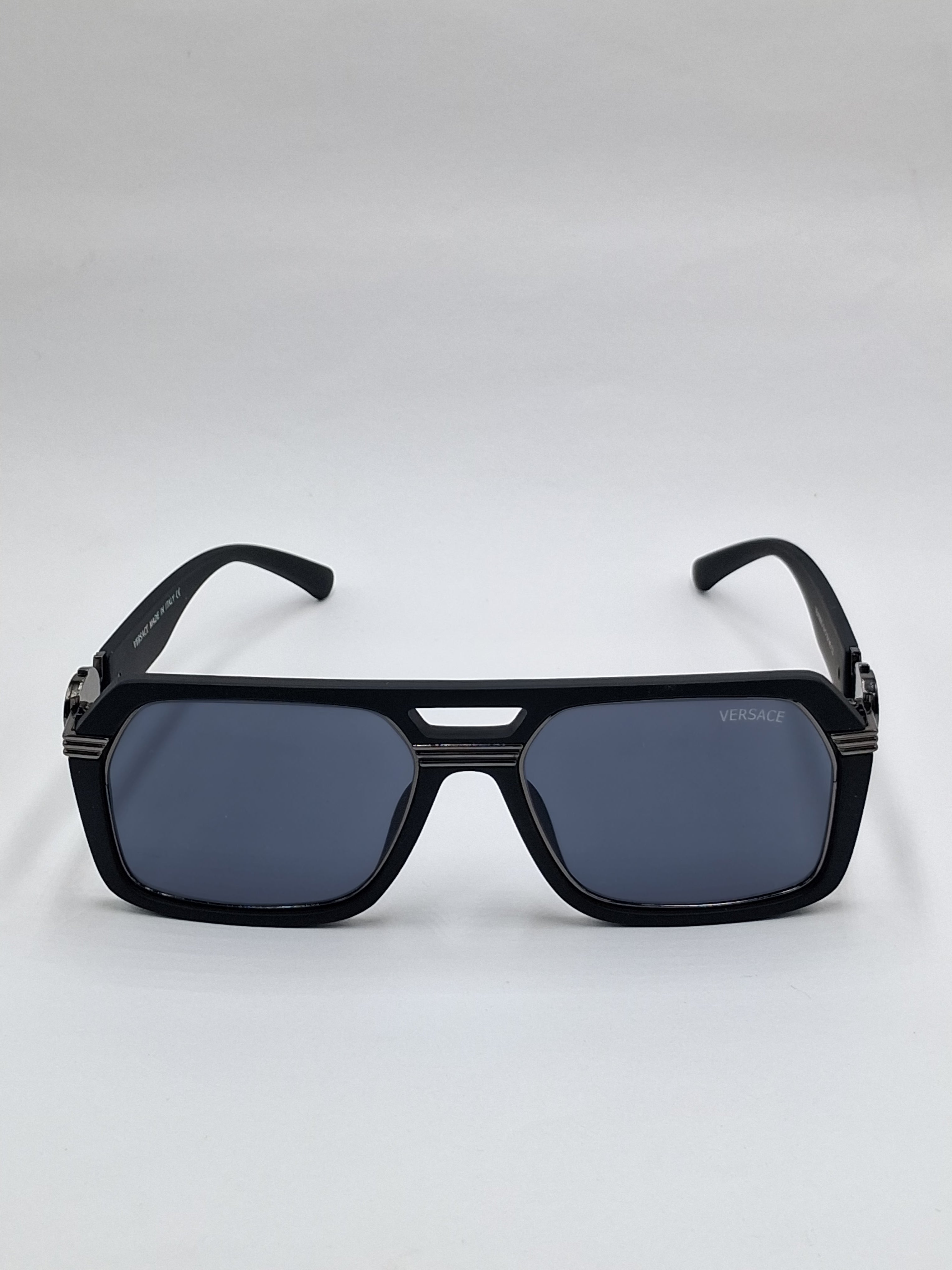 vision plus black and blue lens sunglasses