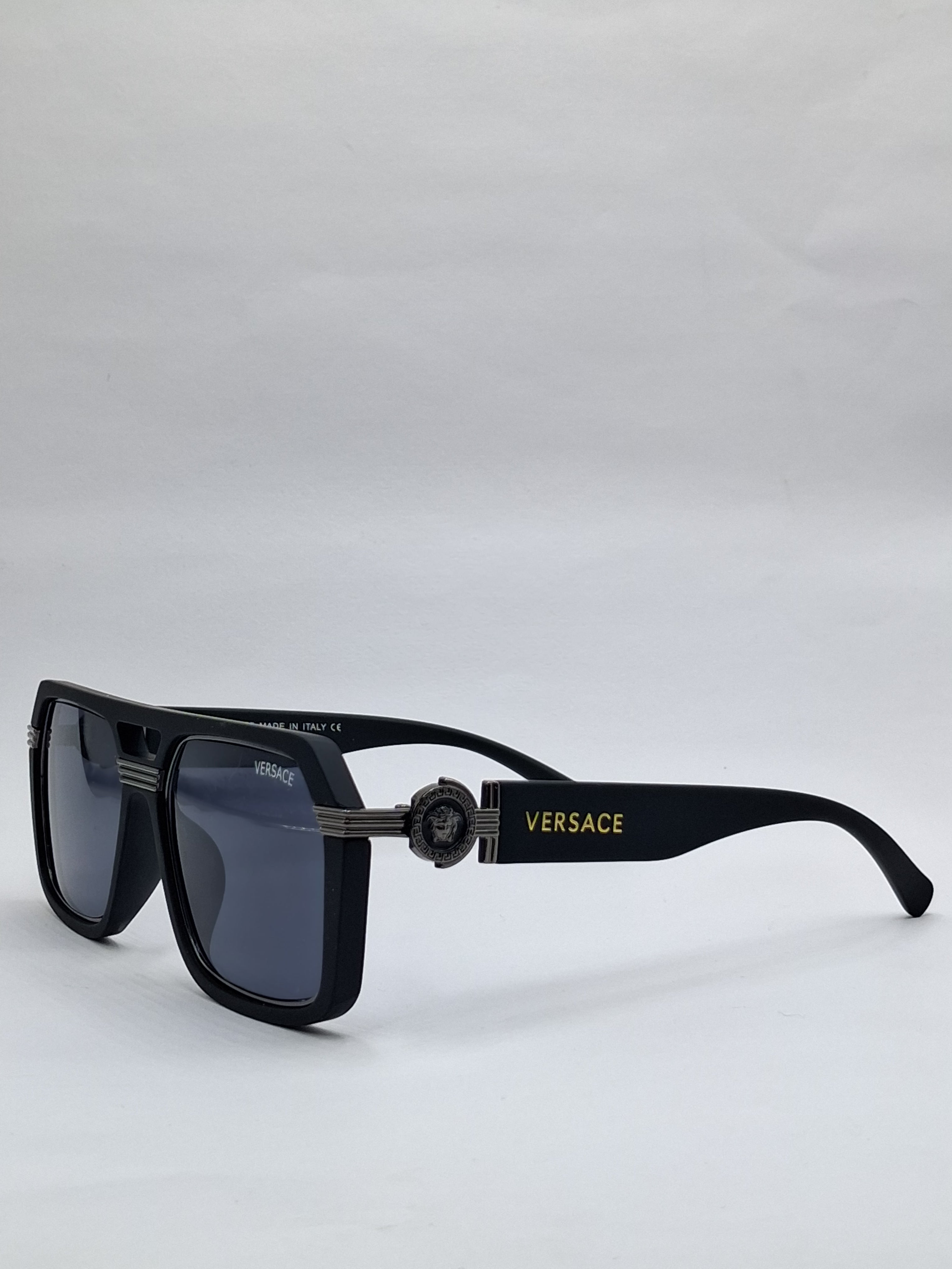 vision plus black and blue lens sunglasses