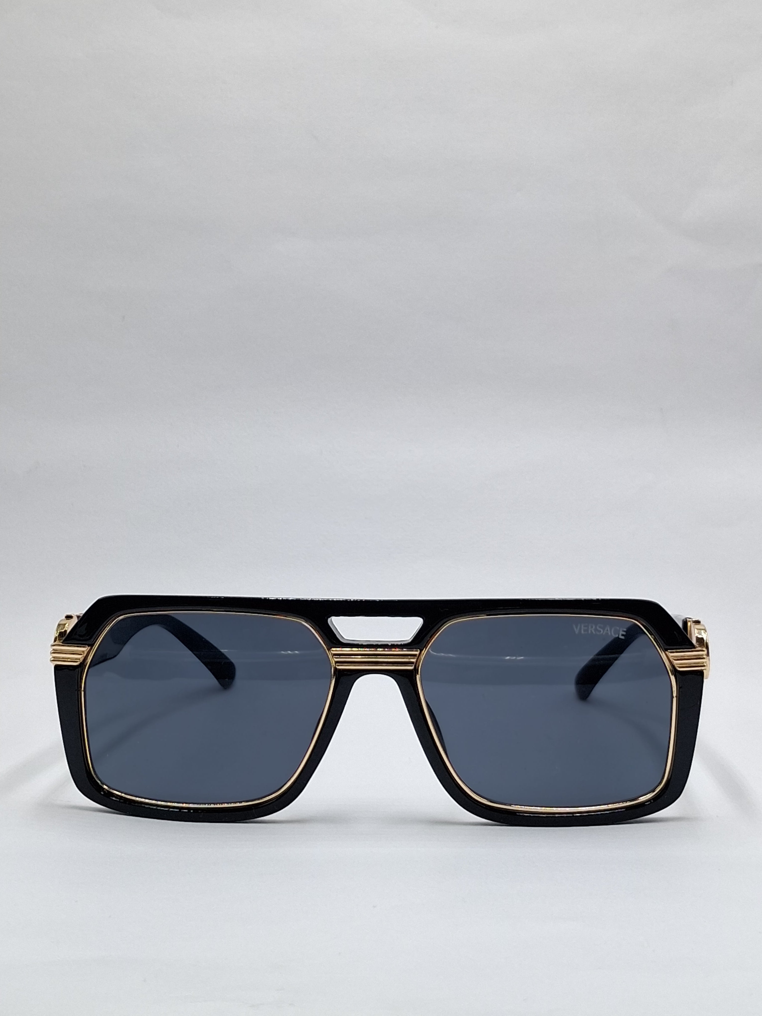vision plus black and gold sunglasses