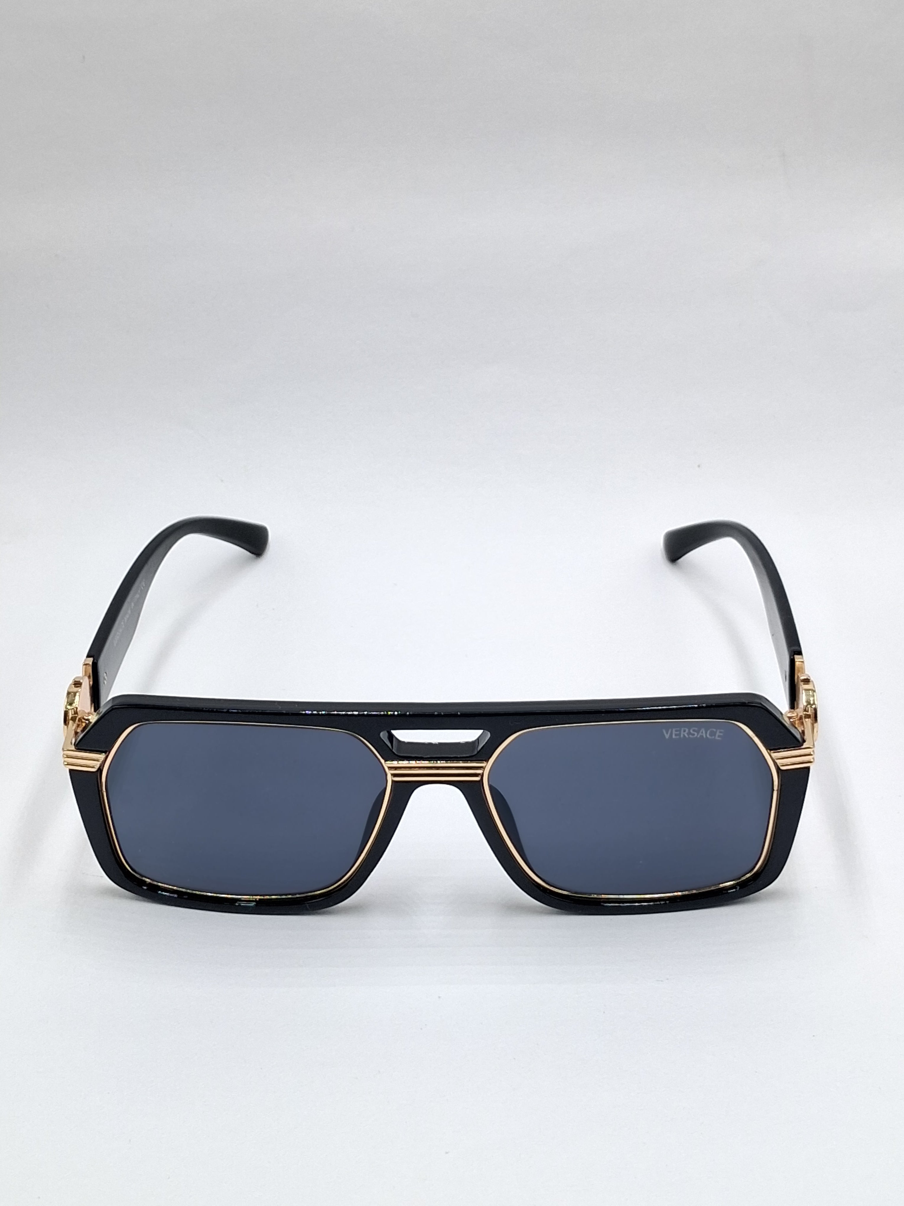 vision plus black and gold sunglasses