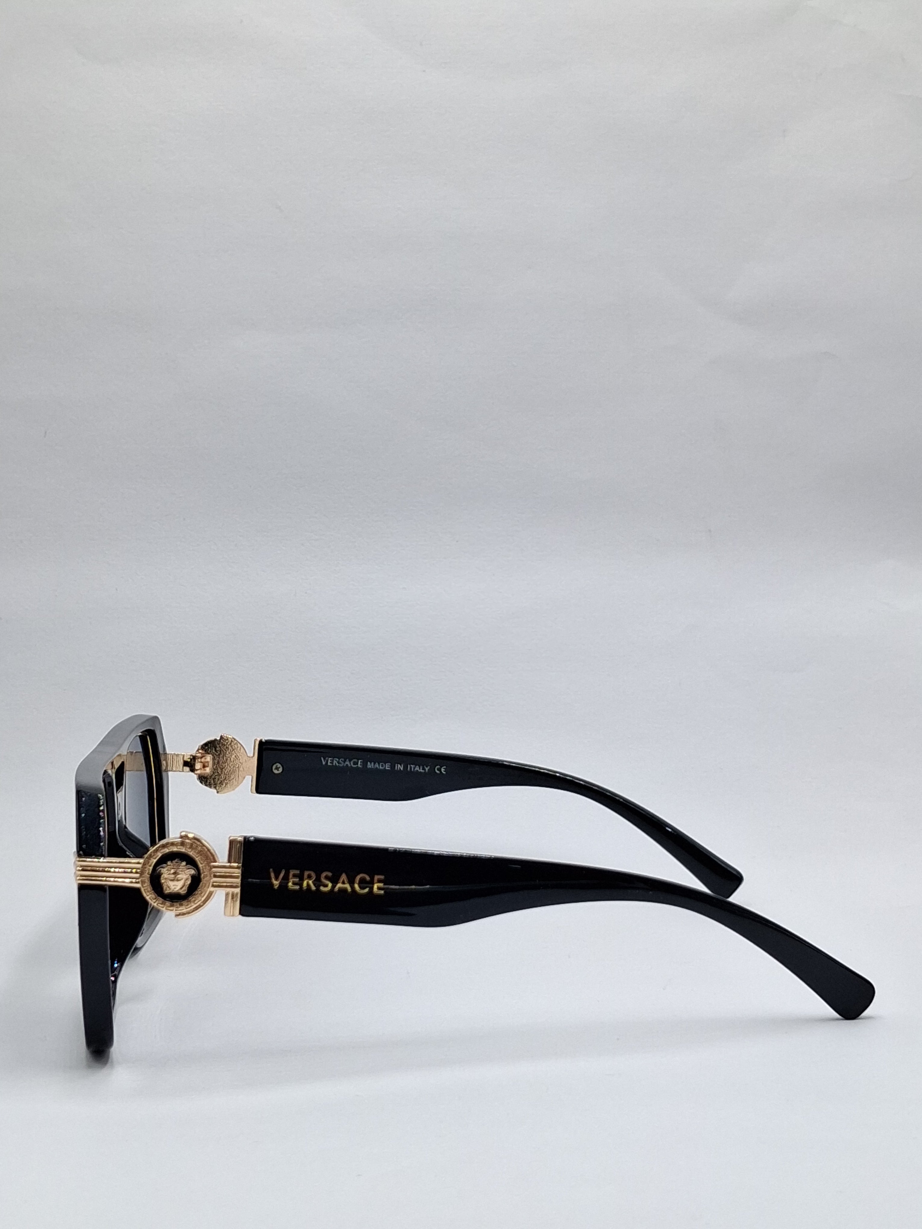 vision plus black and gold sunglasses