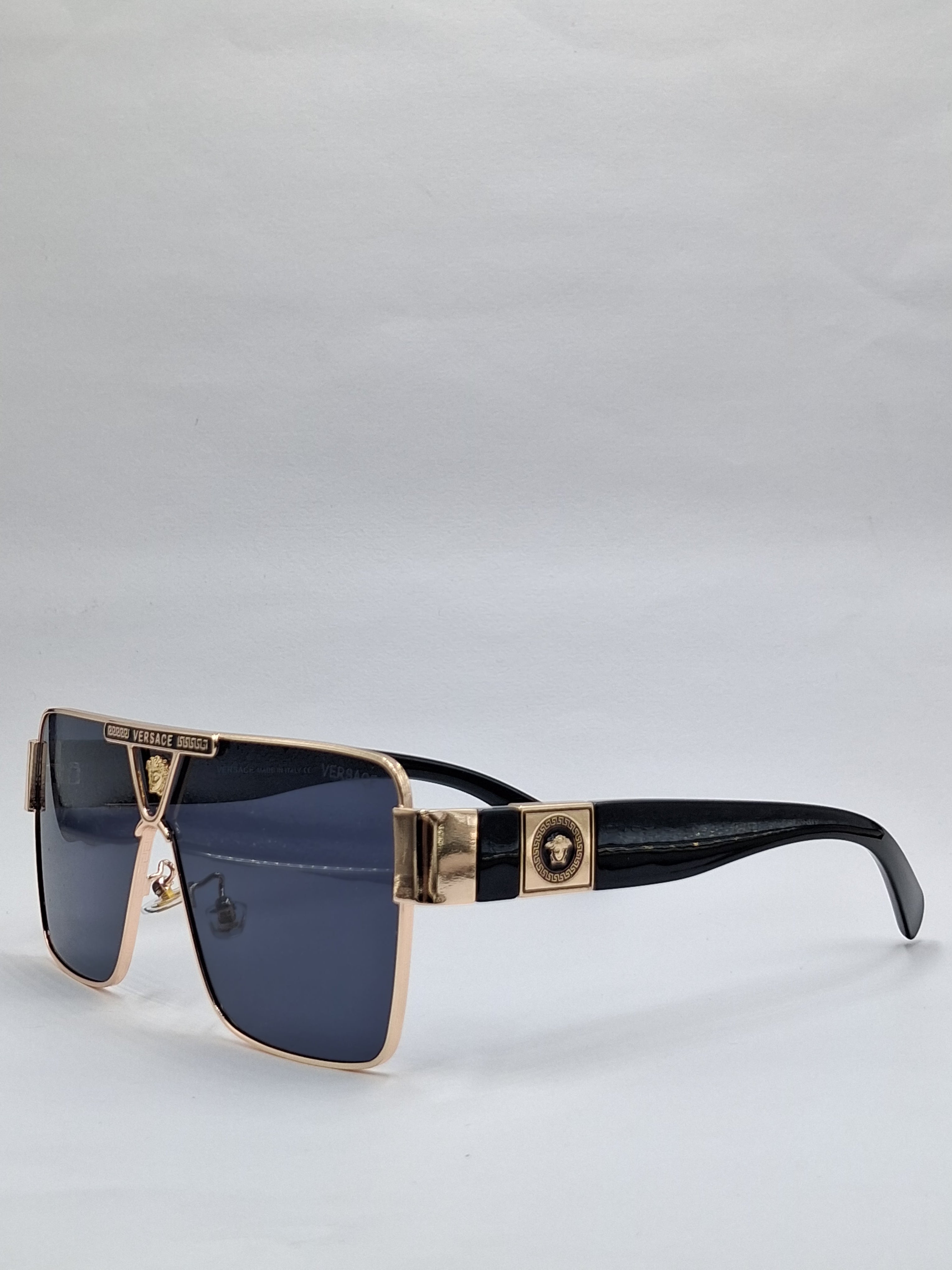 vision plus black and gold sunglasses