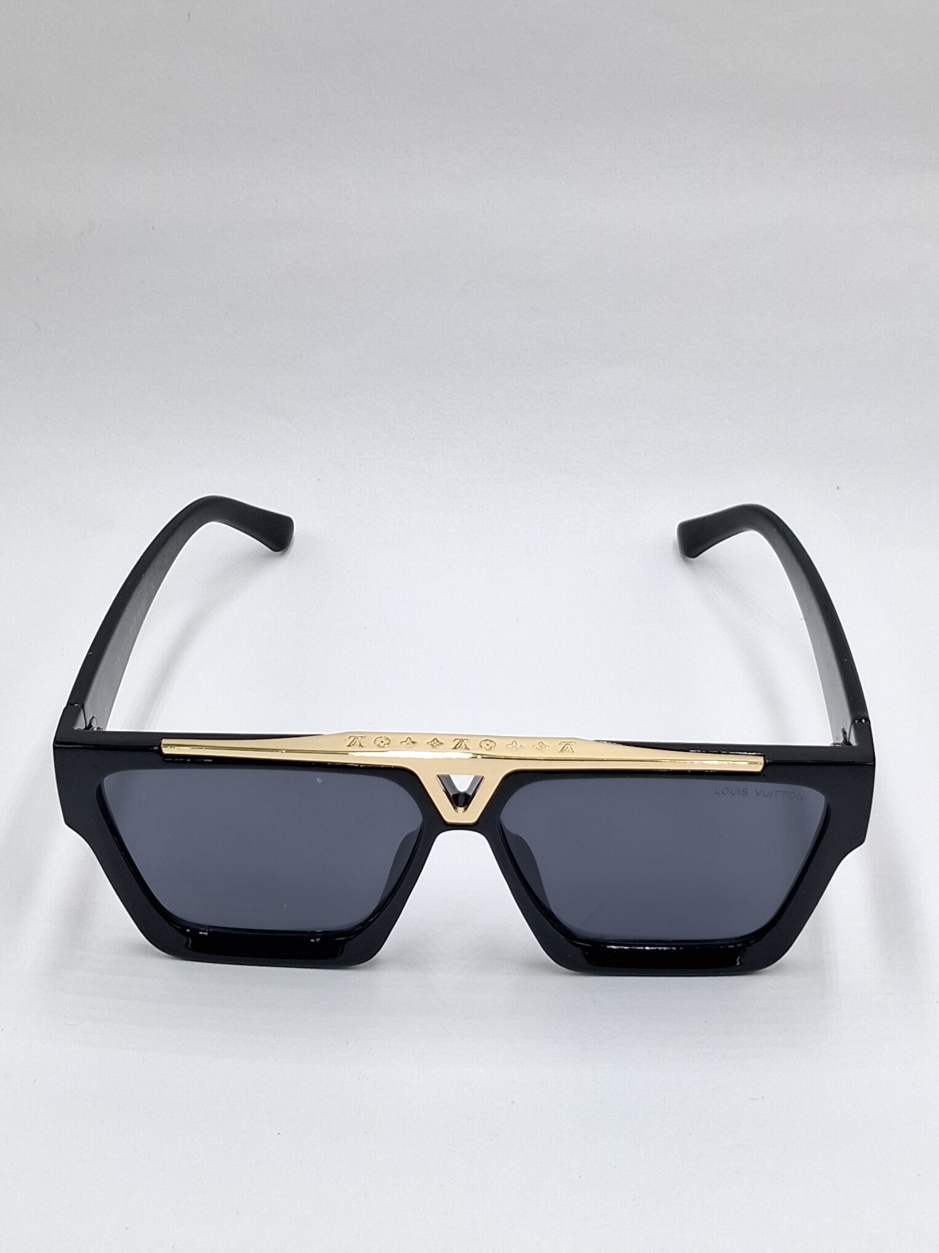 vision plus black and gold sunglasses