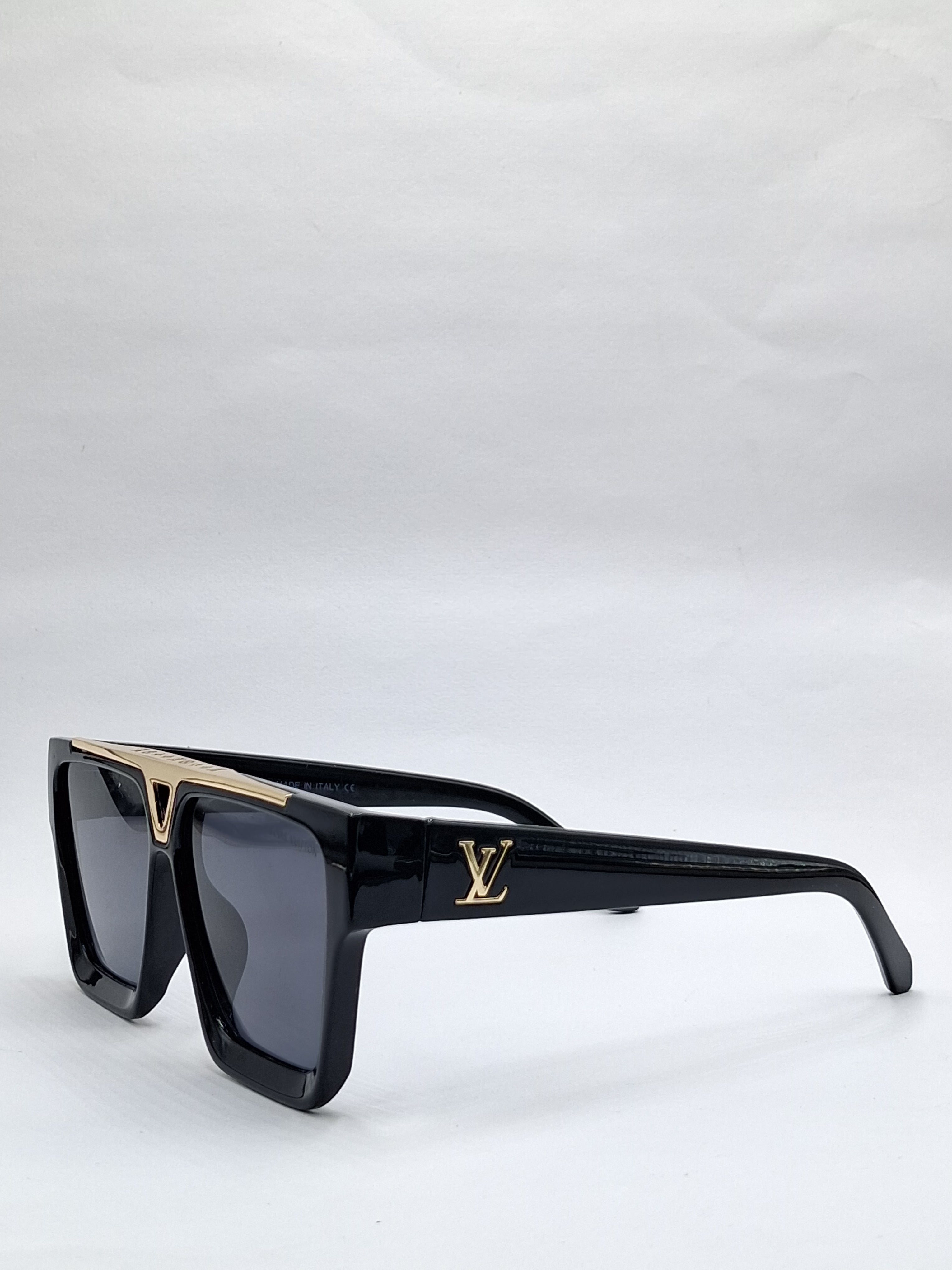 vision plus black and gold sunglasses