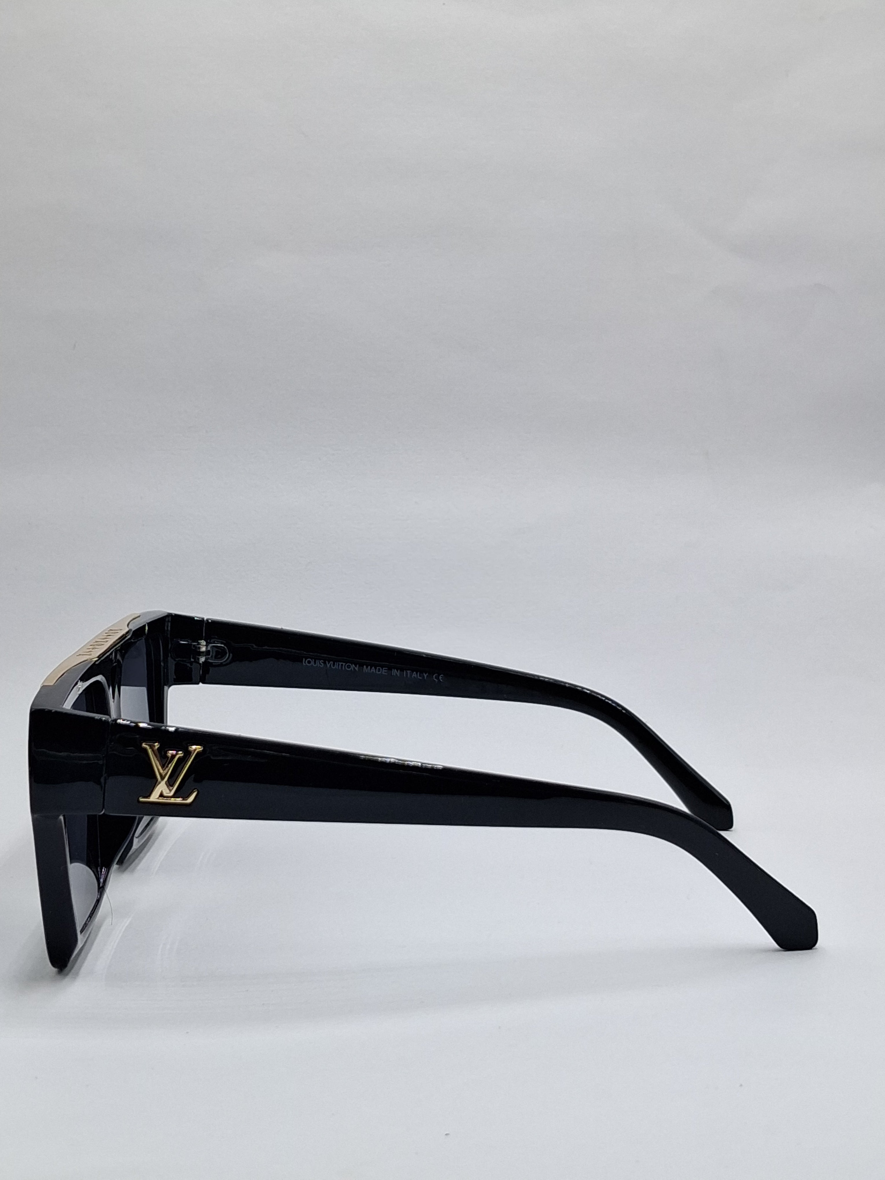 vision plus black and gold sunglasses