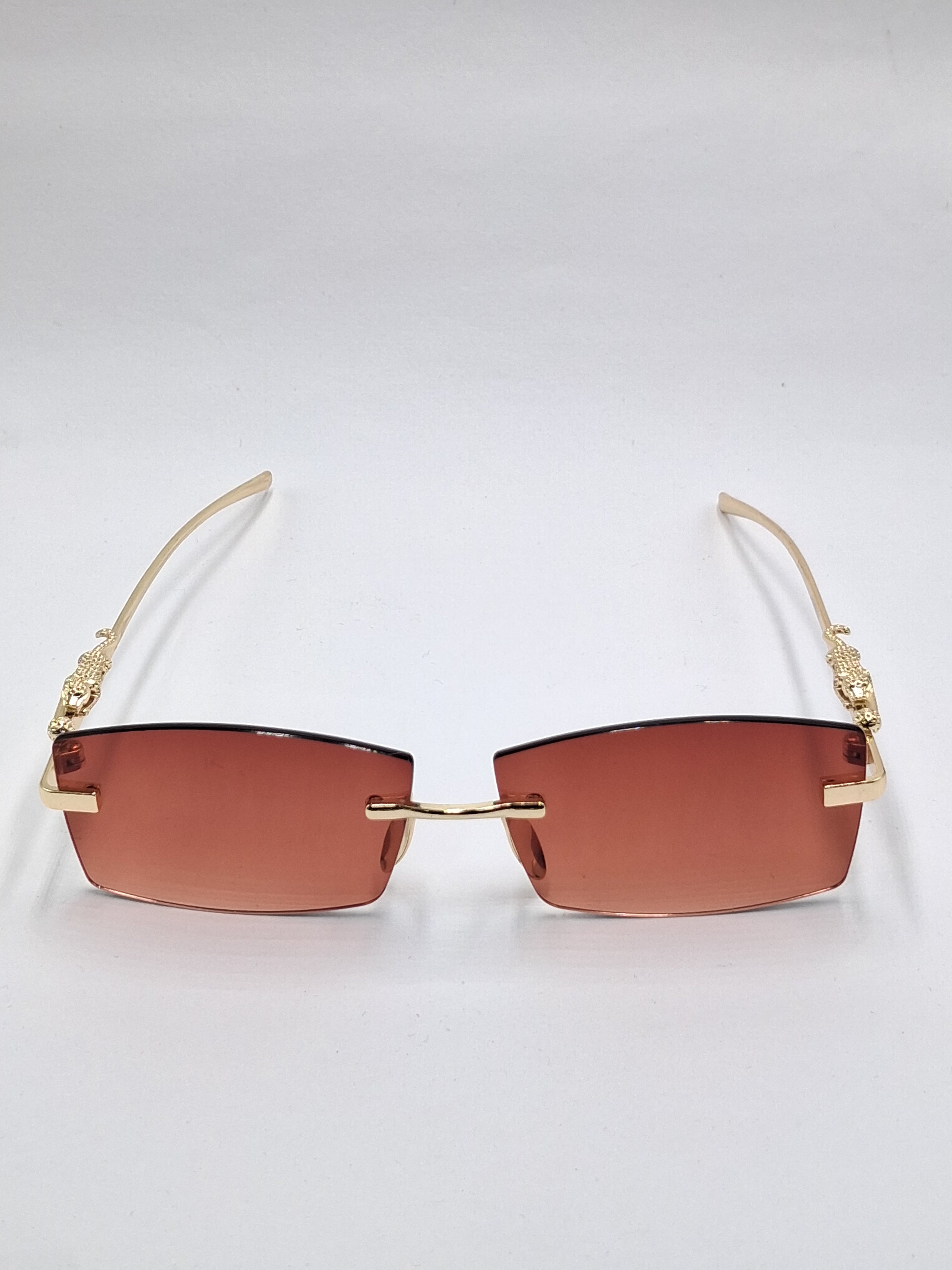 vision plus gold frame sunglasses