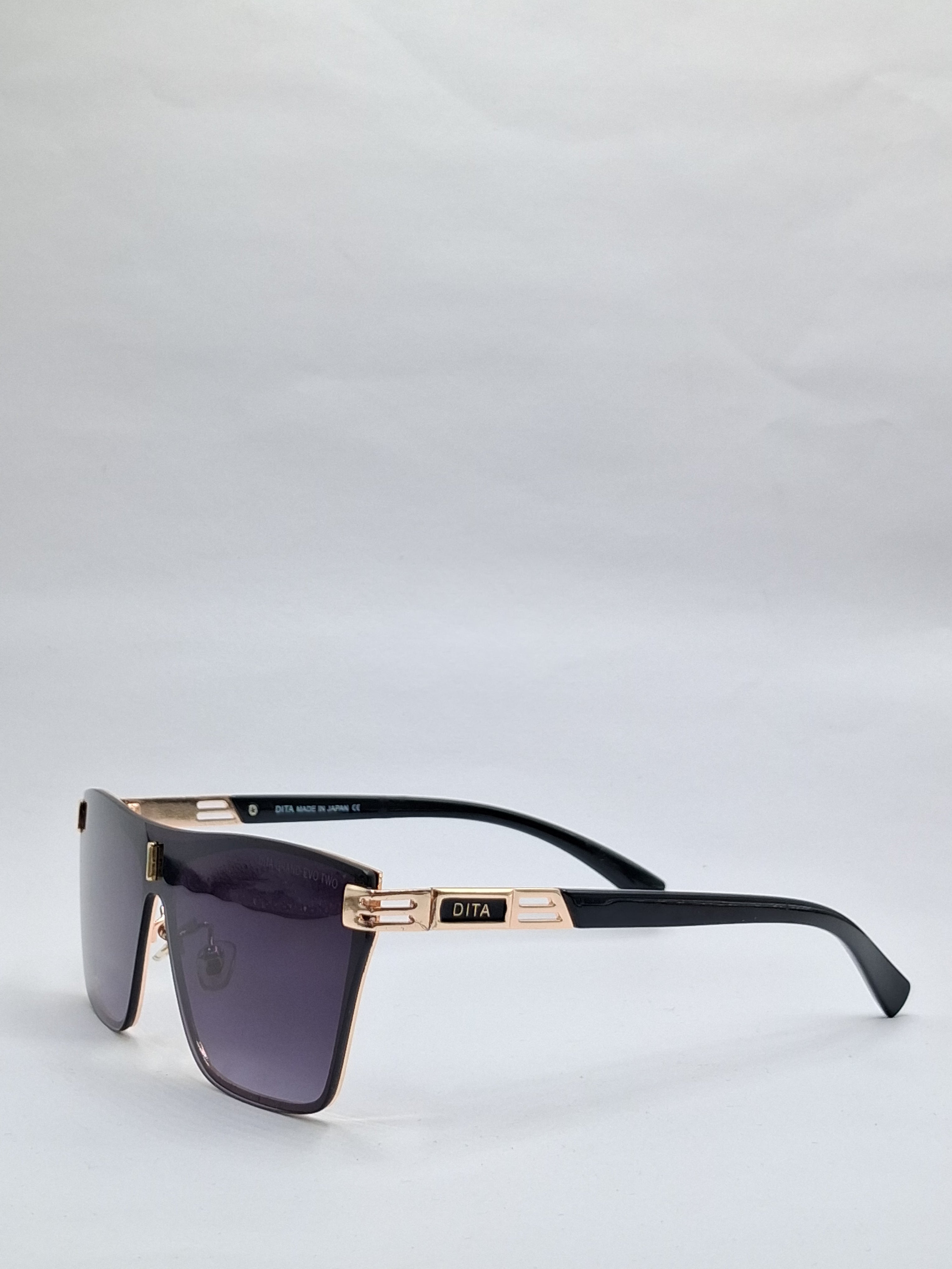 vision plus black and gold sunglasses