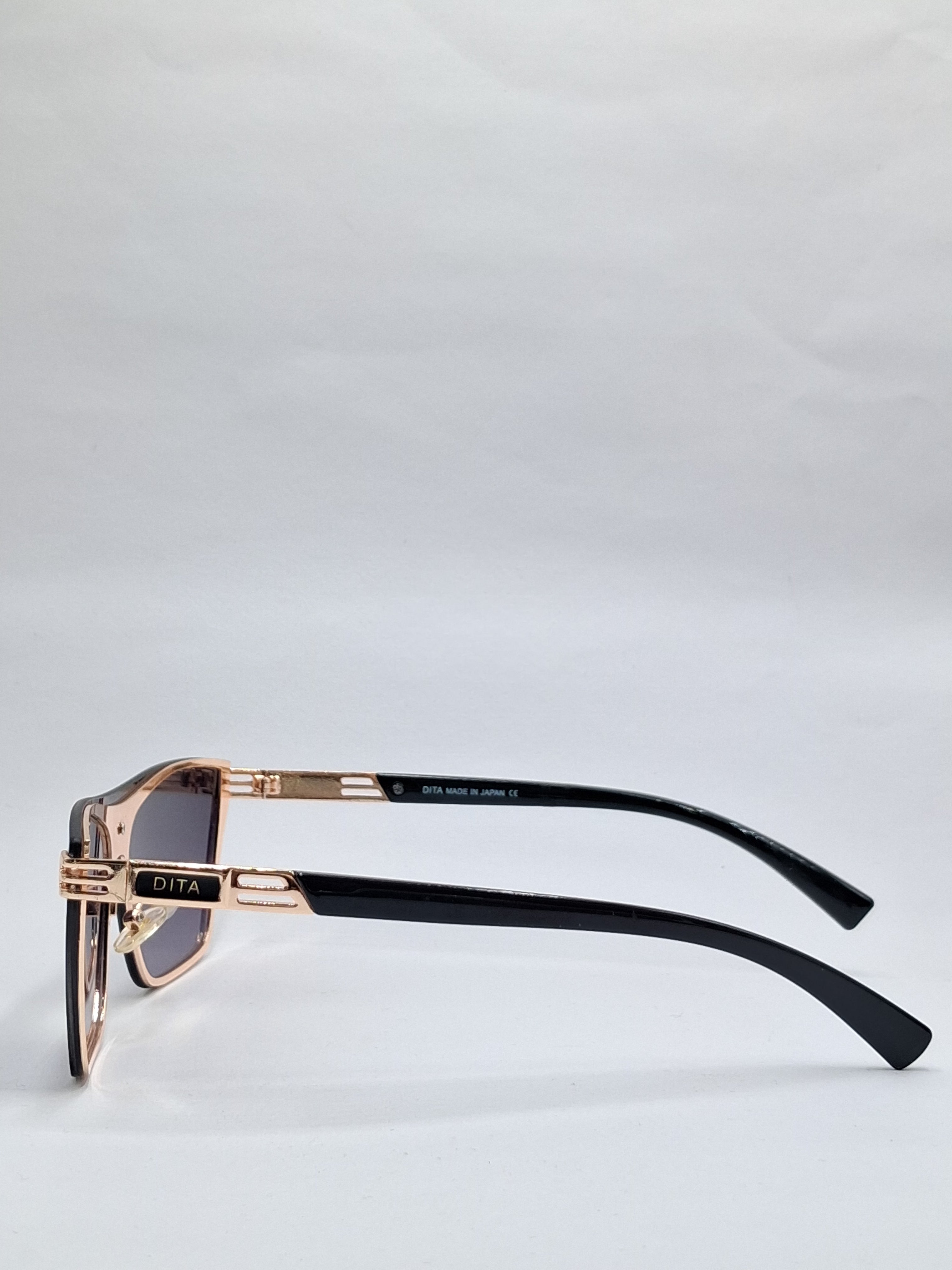 vision plus black and gold sunglasses